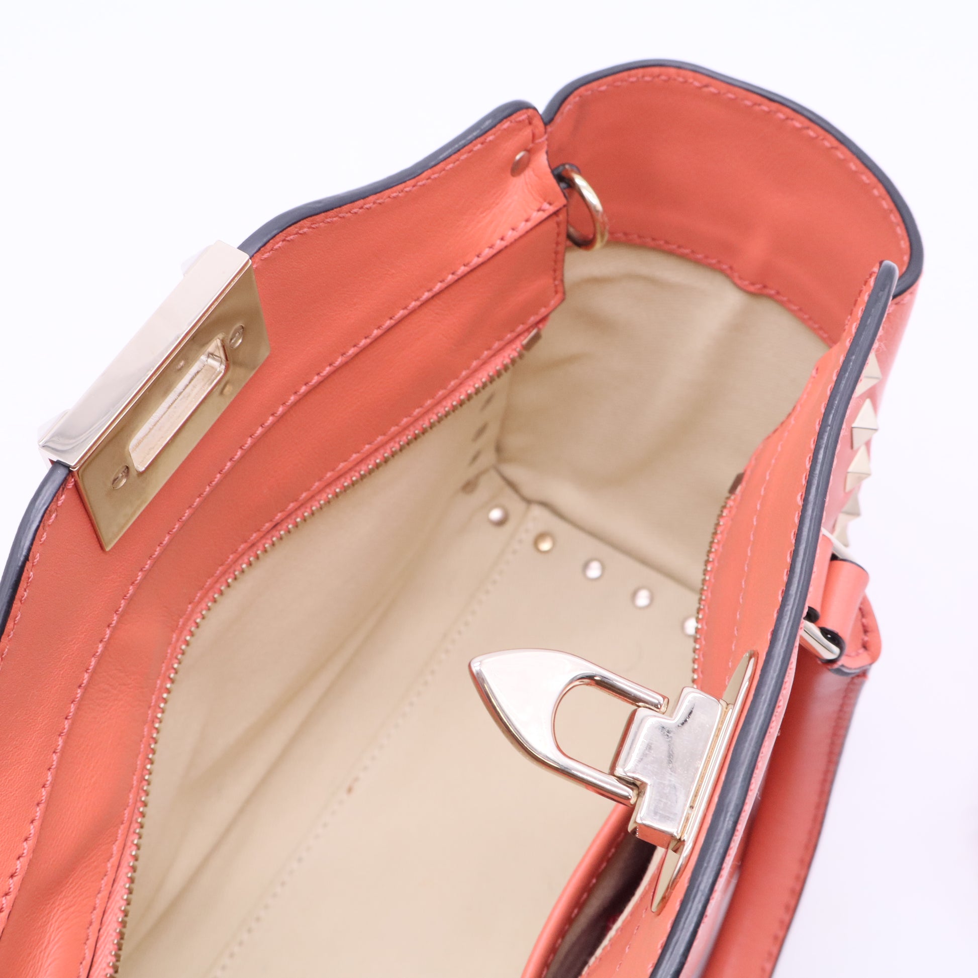 Rockstud Tote Rigid Leather Mini