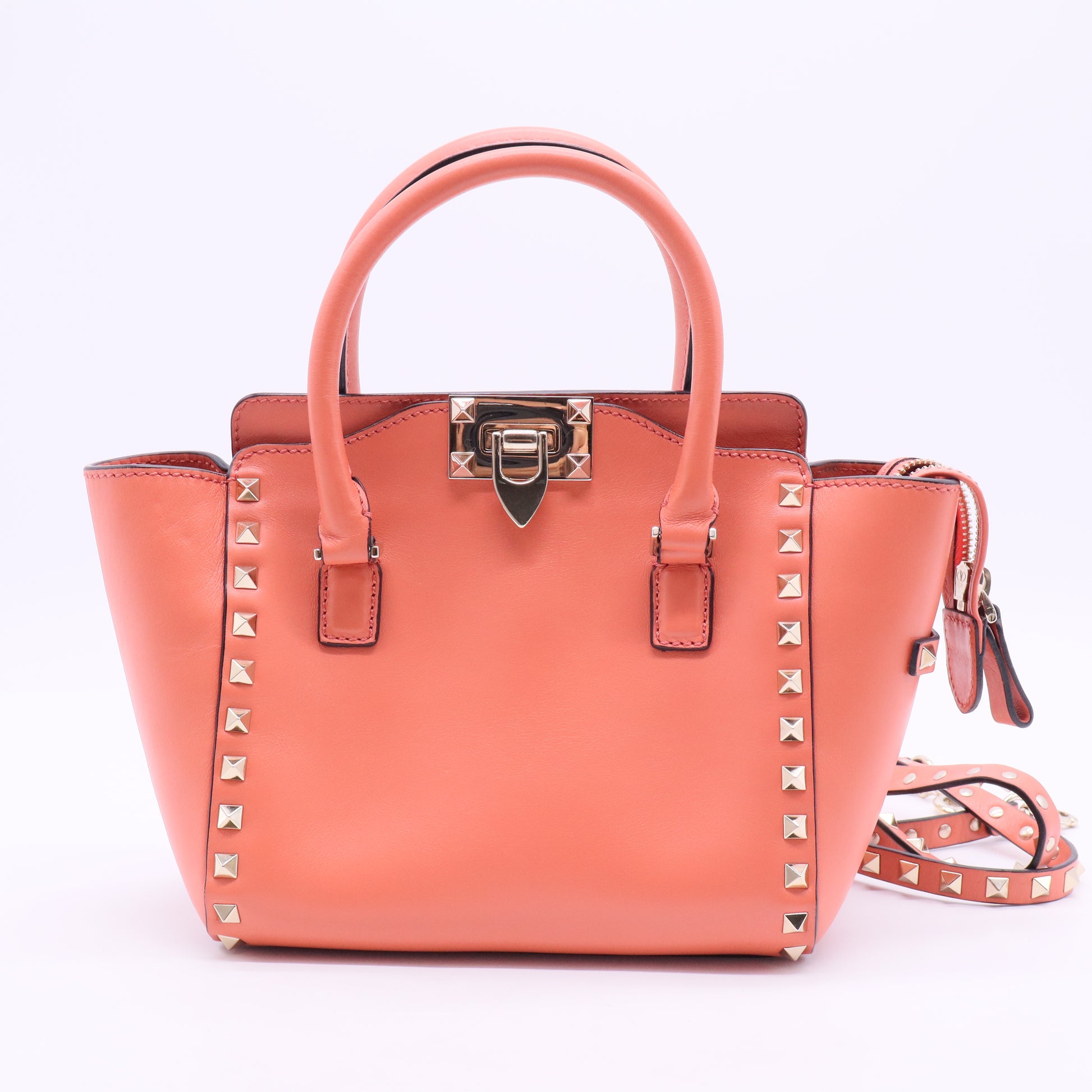 Rockstud Tote Rigid Leather Mini