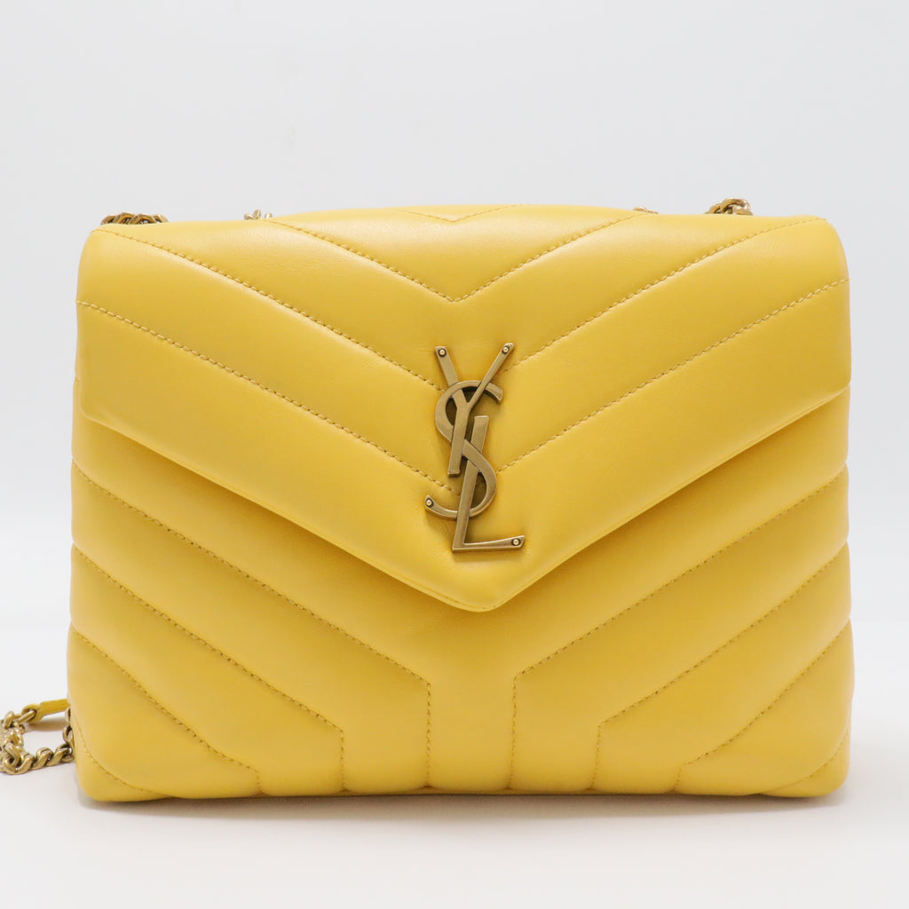 Loulou Shoulder Bag Matelasse Chevron Leather Small