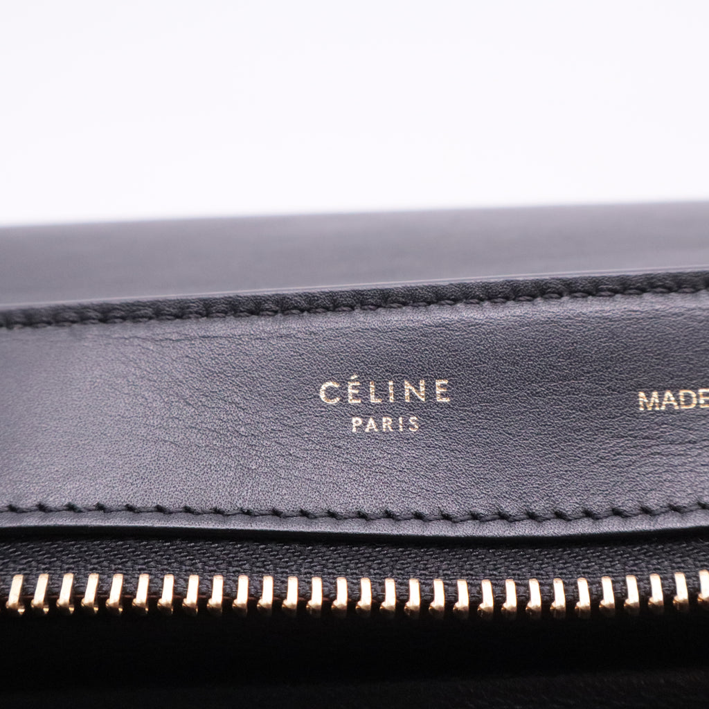 Tricolor Calfskin Small Trapeze Bag