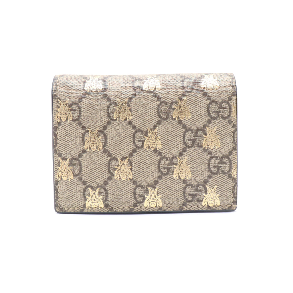 Gucci GG Supreme Bees Card Case Wallet W21720