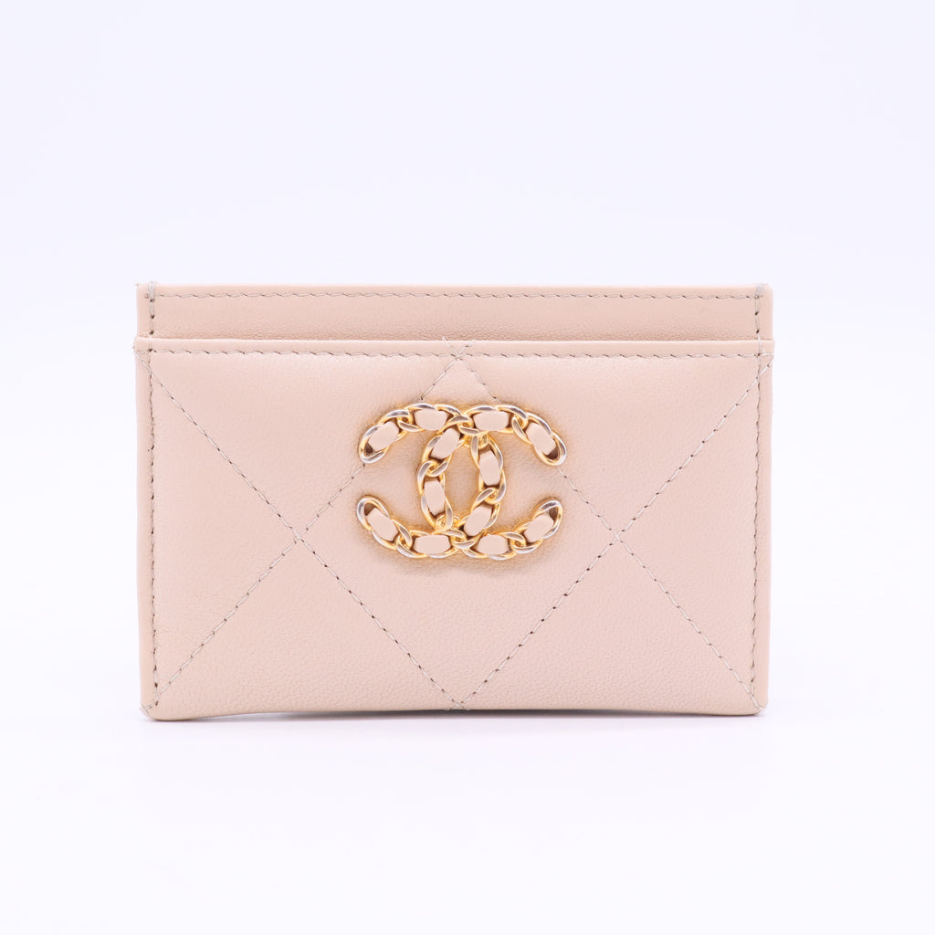 Interlocking CC Logo Leather Card Holder