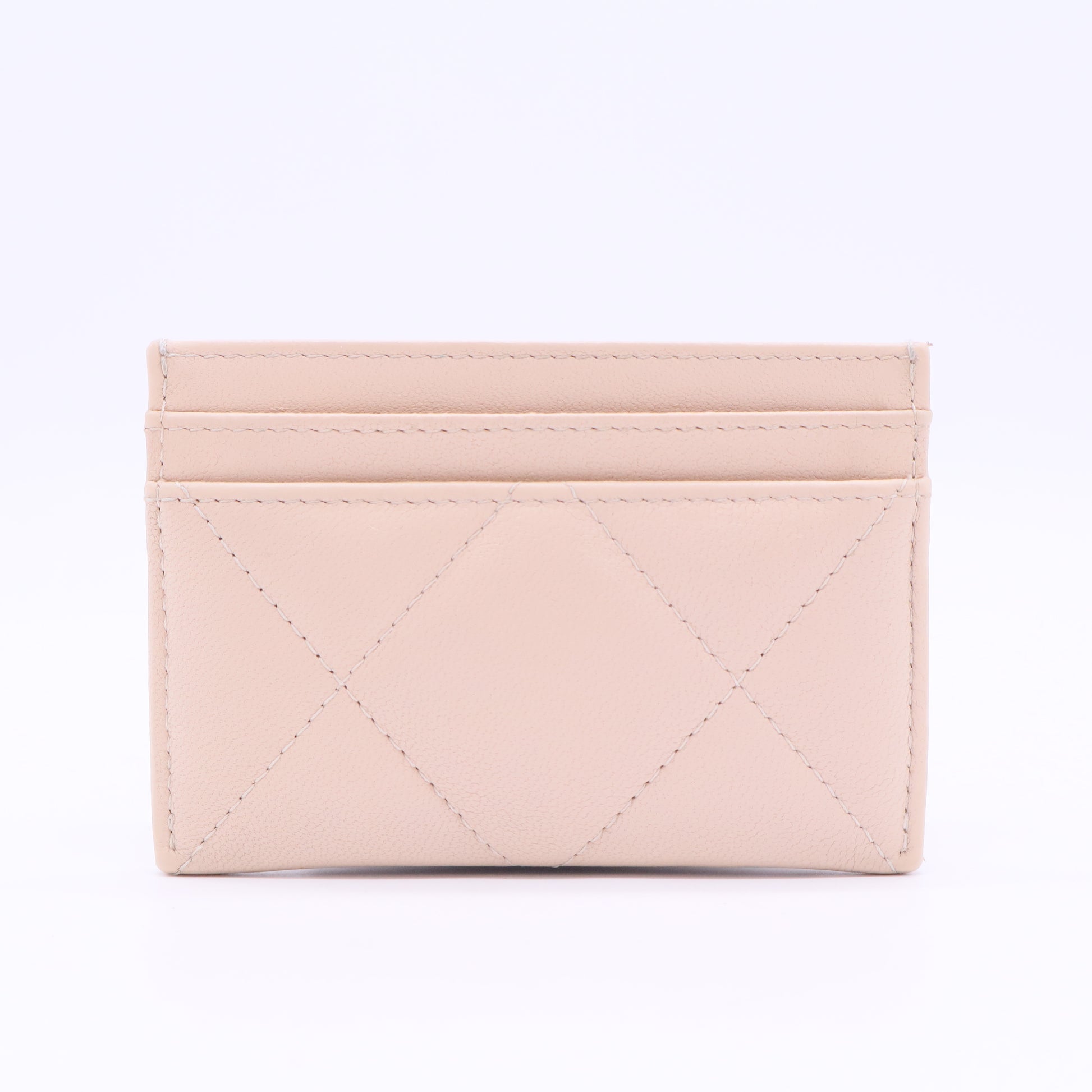 Interlocking CC Logo Leather Card Holder