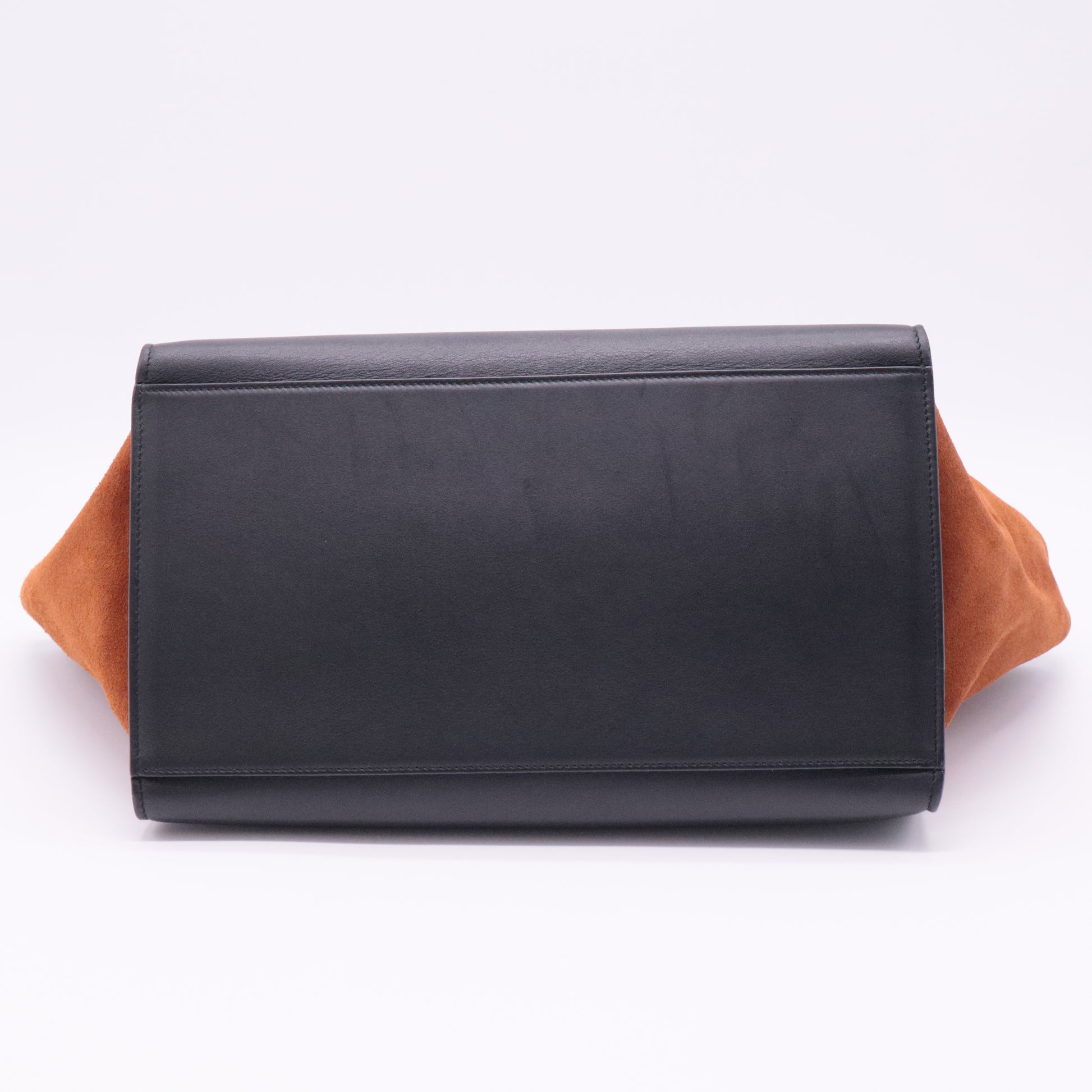 Tricolor Calfskin Small Trapeze Bag