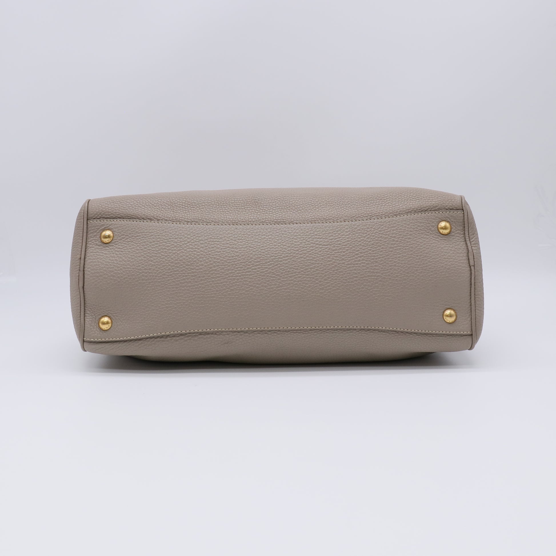 Prada Grafite Vitello Daino Leather Tote Bag B22254