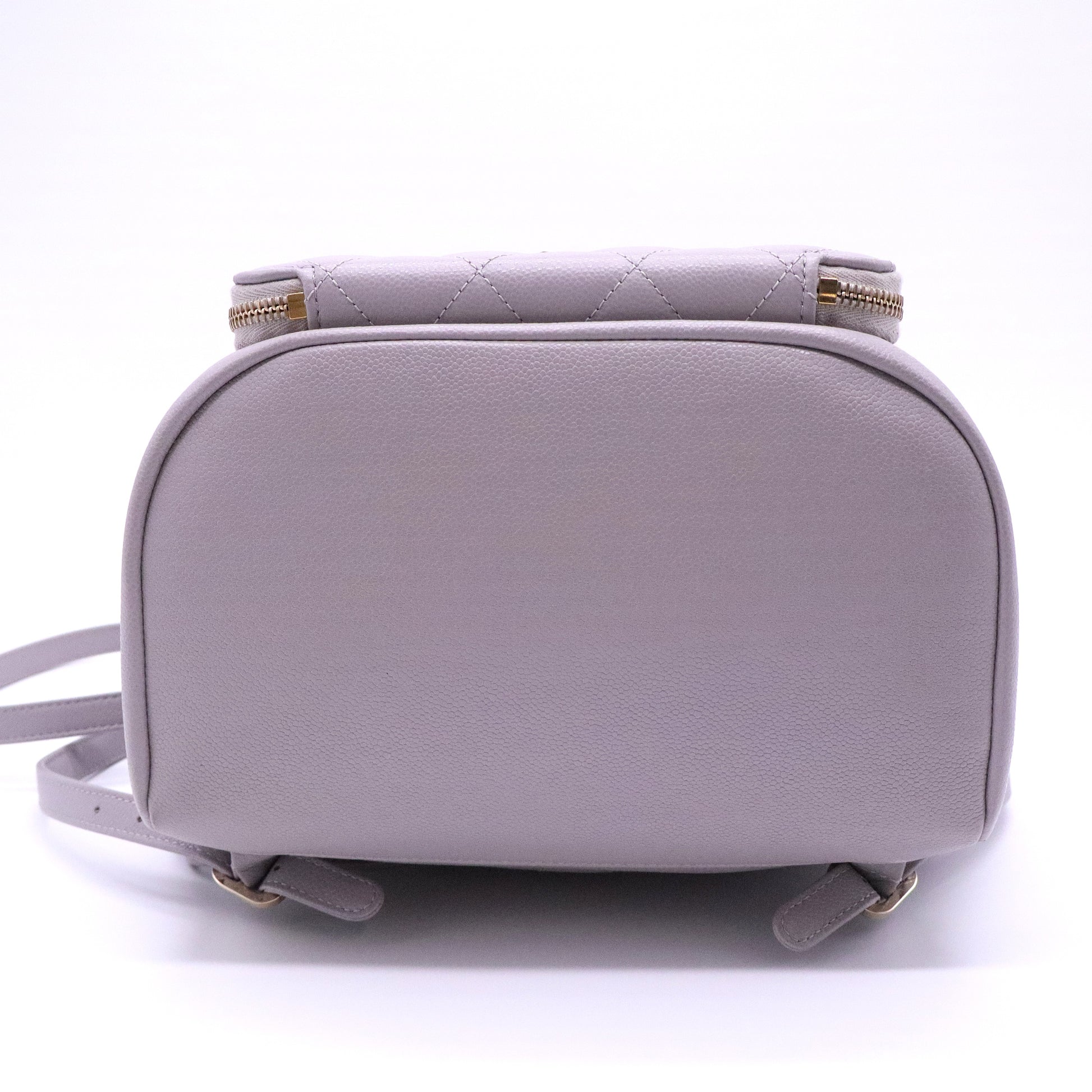 Caviar Quilted Business Affinity Backpack Grey