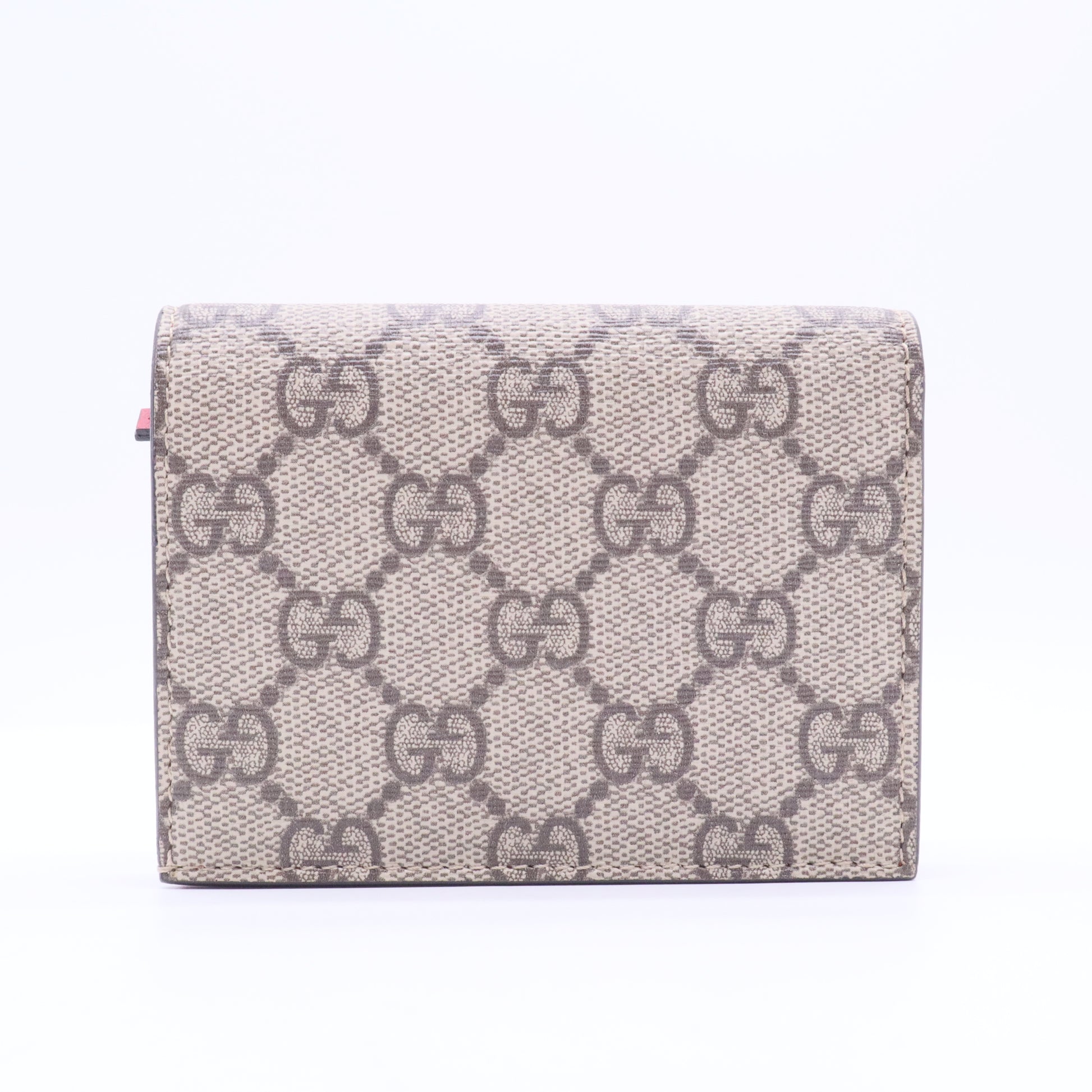 Monogram Cherry Embellished Card Case Wallet W11072