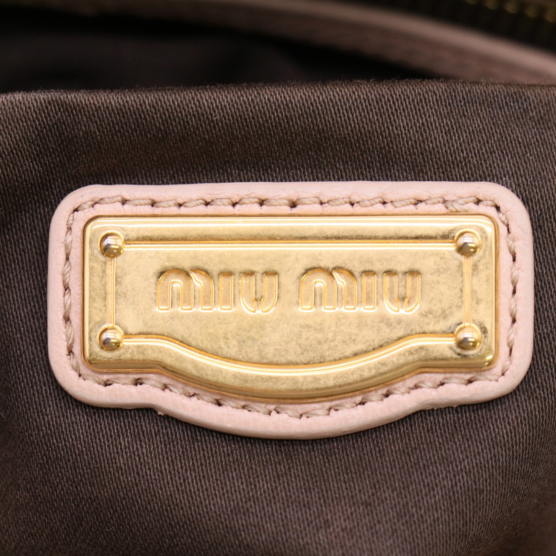Miu Miu Coffer Matelassé Nappa Leather Handbag B23999