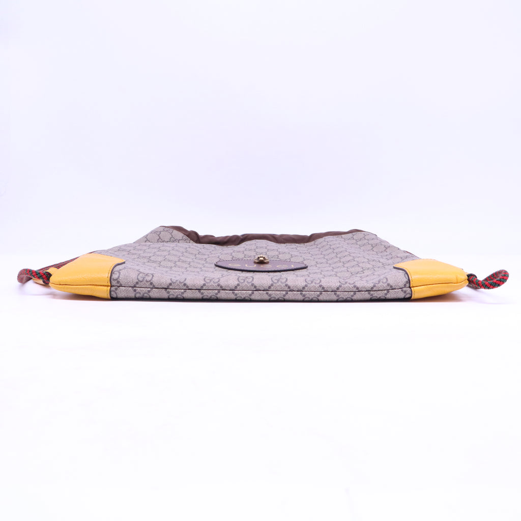 GG Supreme Monogram Neo Vintage Drawstring Backpack Beige New Acero Crop B20846