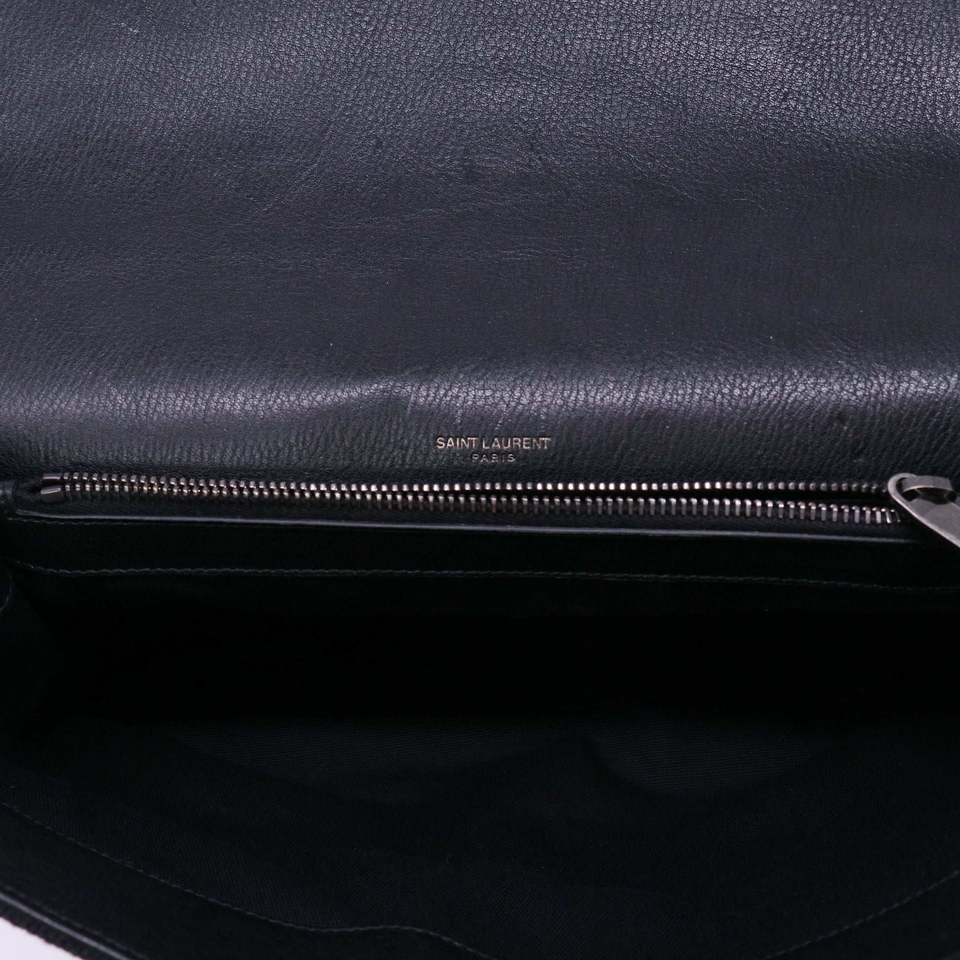Berber Chevron Tassel Monogram Large College Bag Black