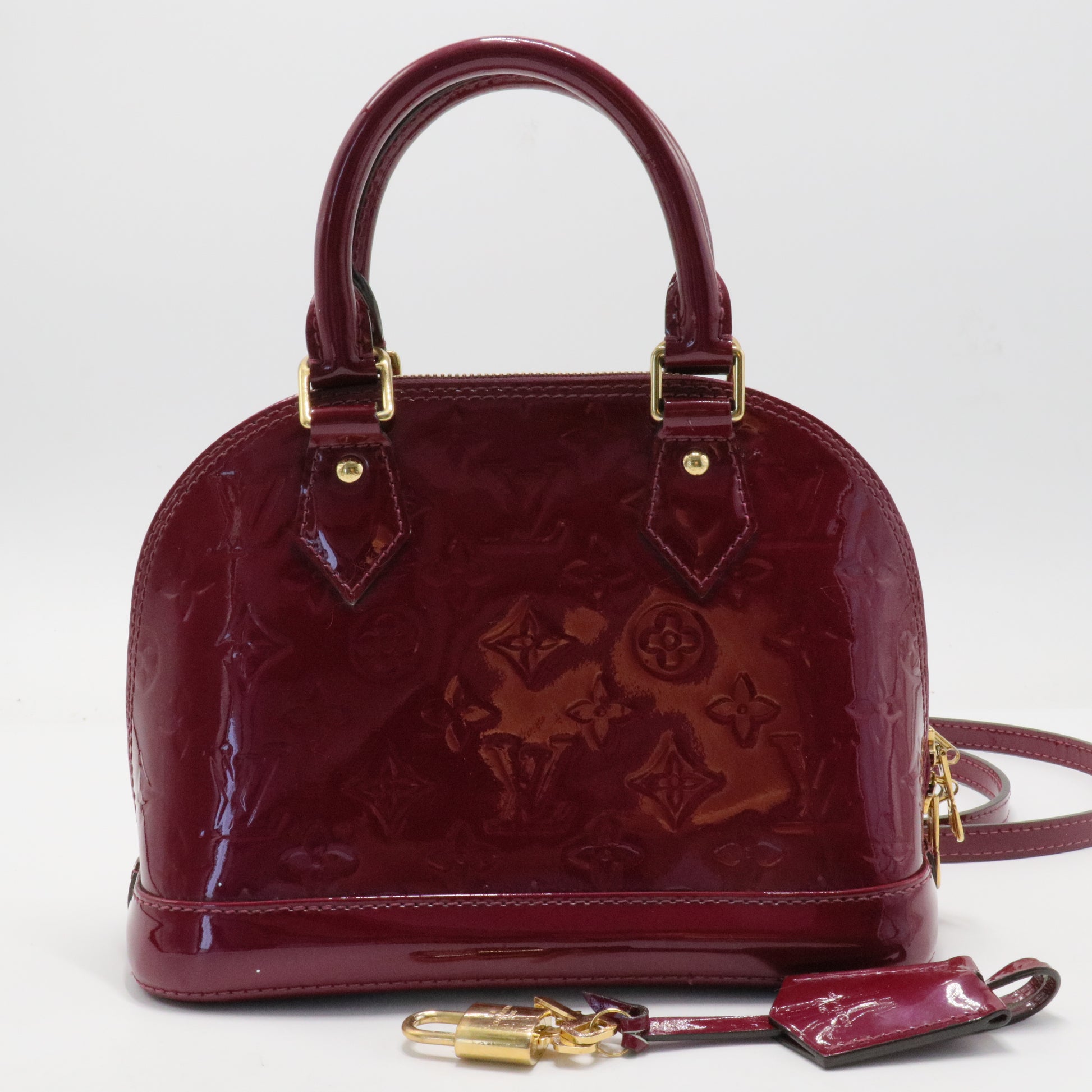 Alma Handbag Monogram Vernis BB