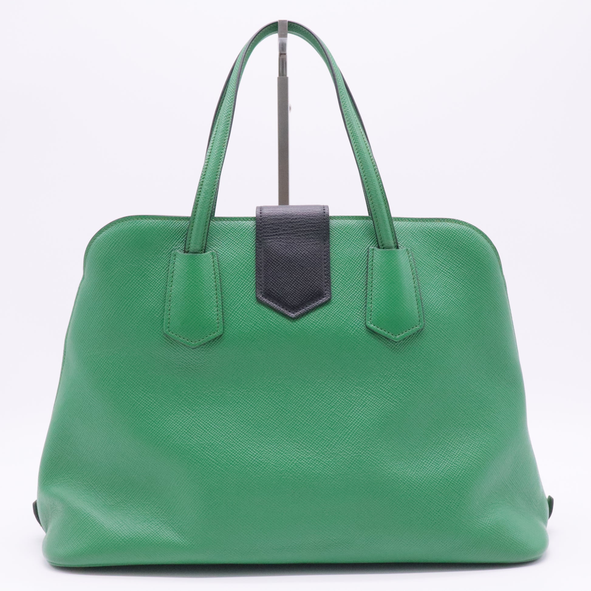 Convertible Turnlock Flap Promenade Handbag Saffiano Leather Medium Twins