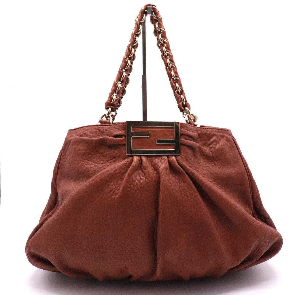 Textured Leather Large Mia Hobo twins