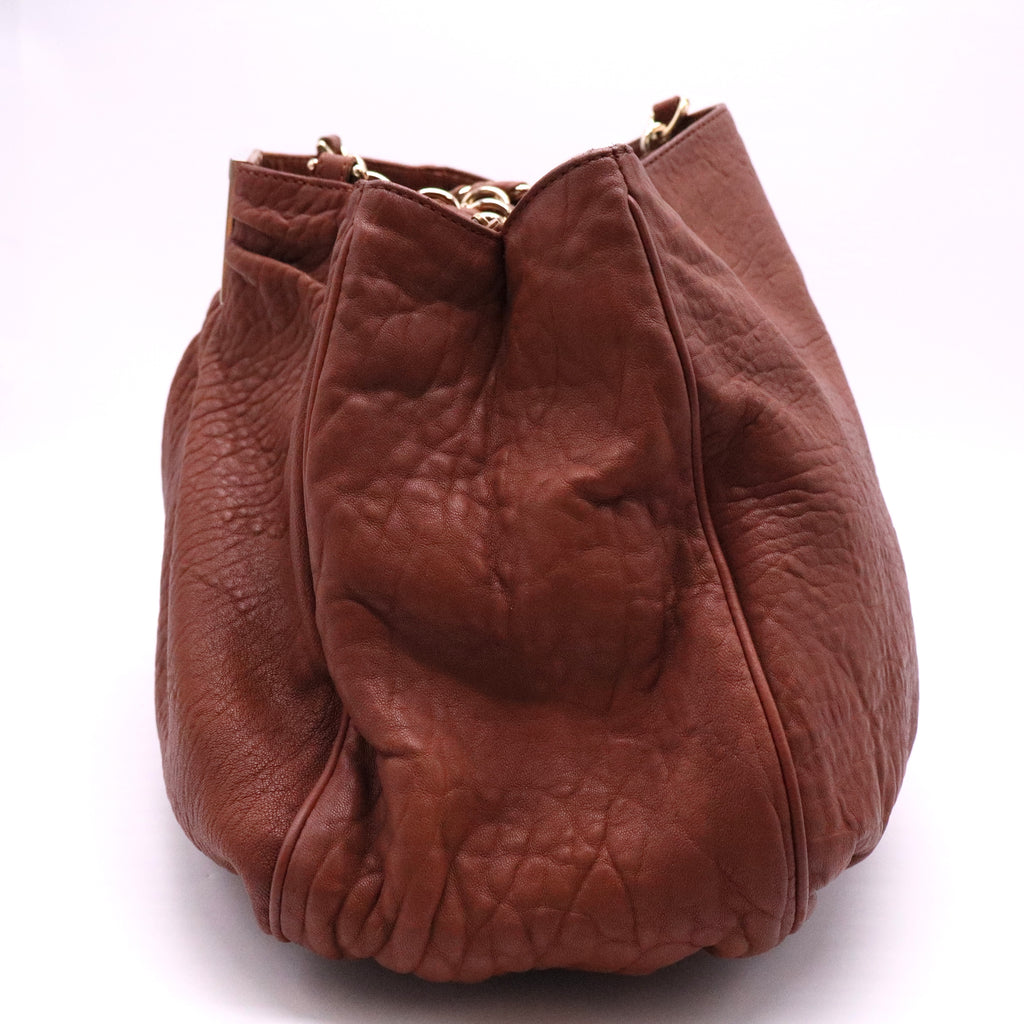 Textured Leather Large Mia Hobo twins