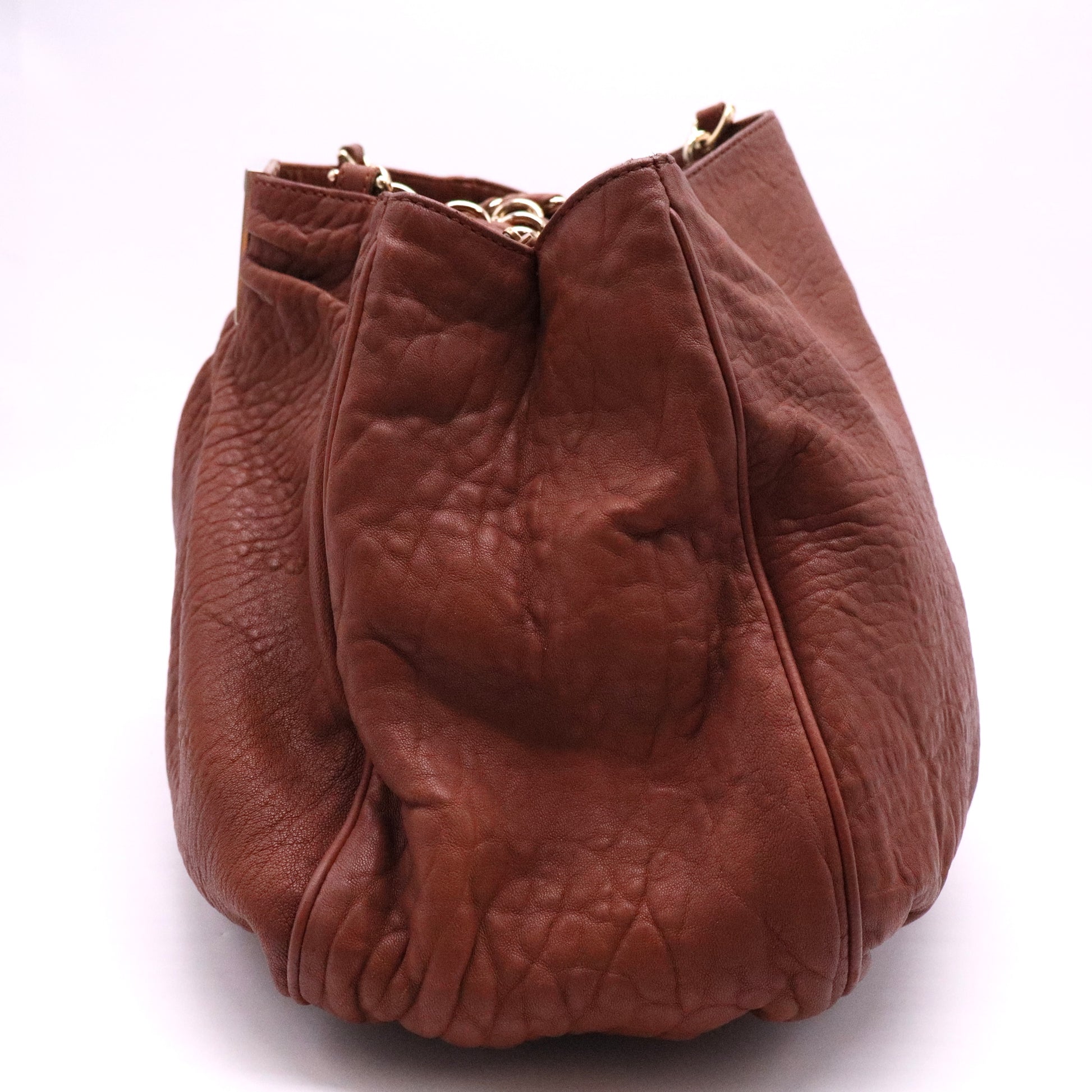 Textured Leather Large Mia Hobo twins