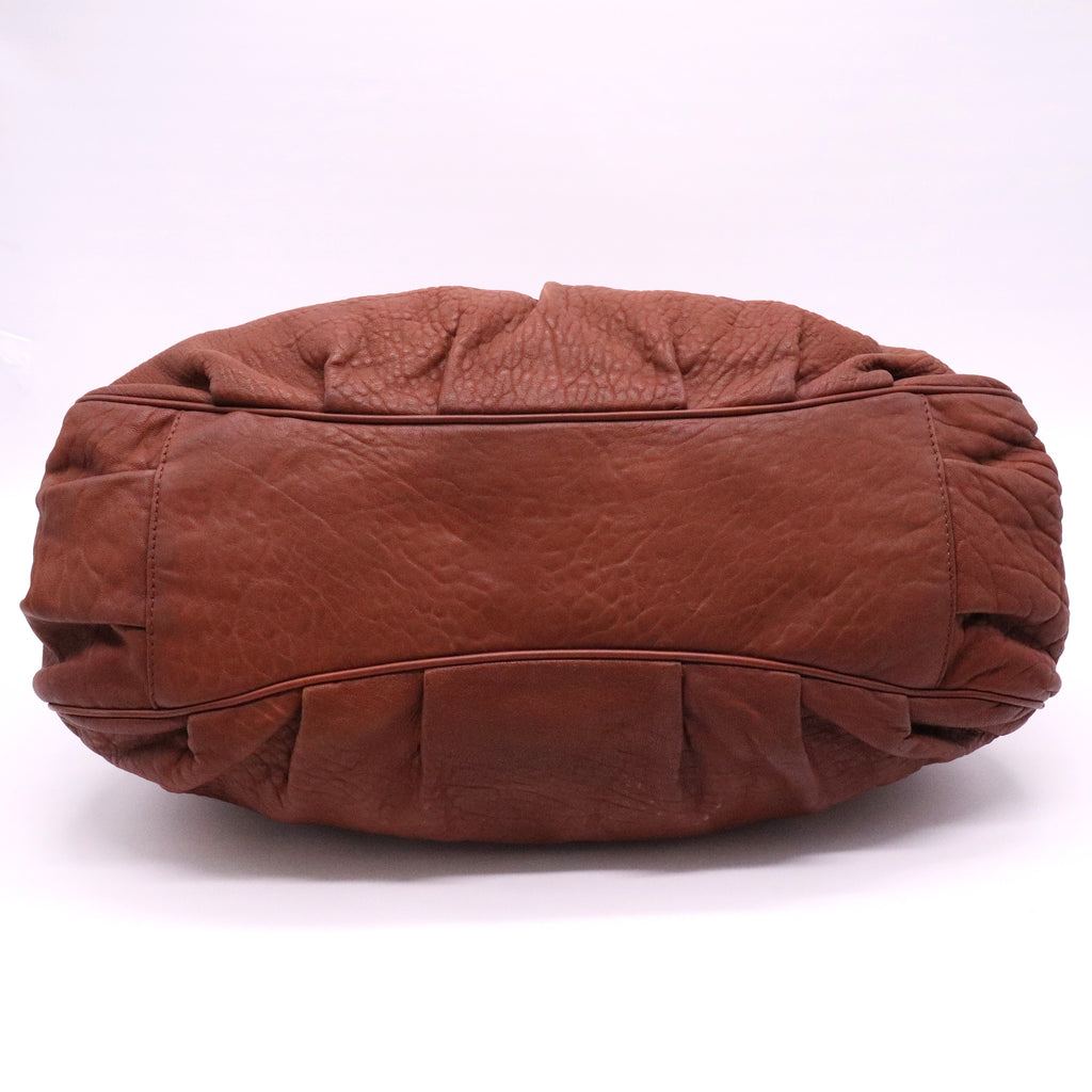 Textured Leather Large Mia Hobo twins