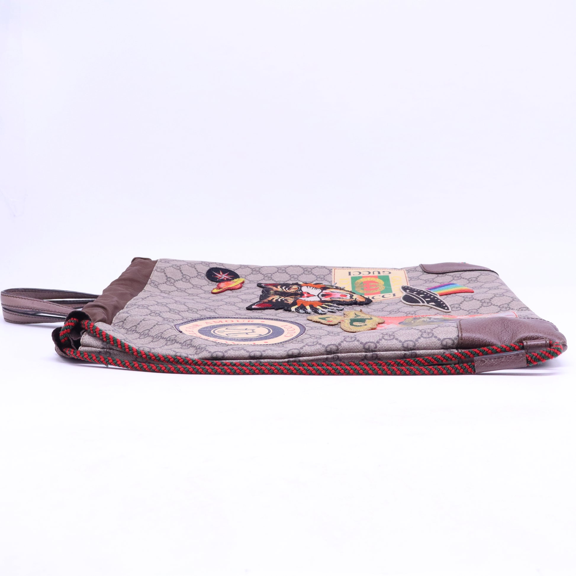 Courrier Convertible Soft Open Tote GG Coated Canvas with Applique  B21173