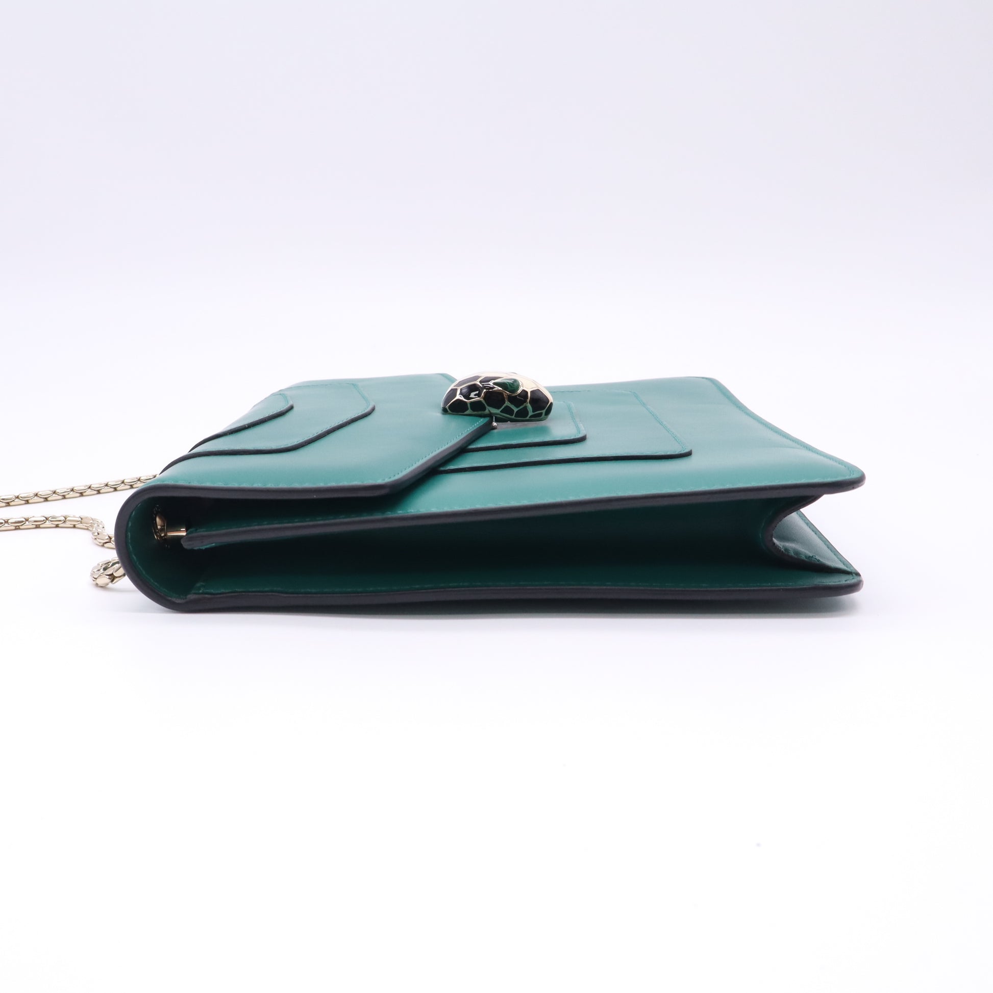 Emerald Green Leather Medium Serpenti Forever Shoulder Bag B23457