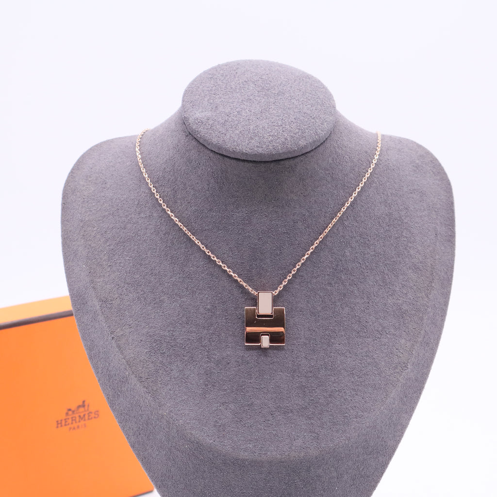 Eileen Pendant Necklace Metal and Enamel