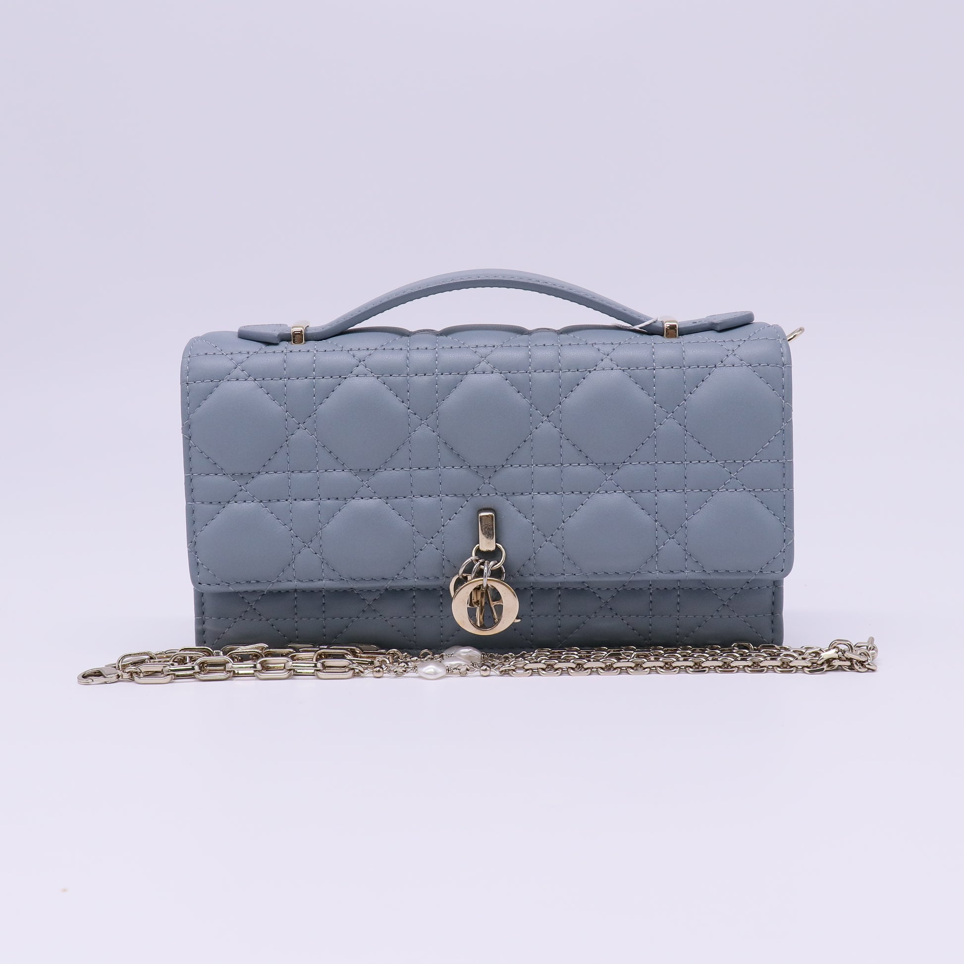 My Dior Mini Cloud Blue Cannage Lambskin Bag Twins LDJ4461