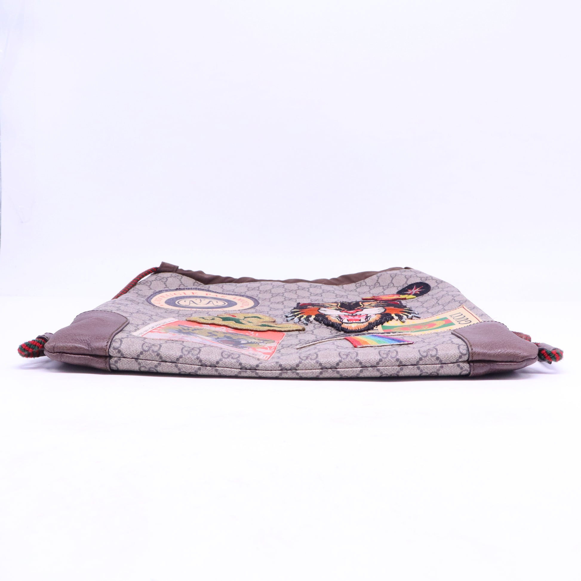 Courrier Convertible Soft Open Tote GG Coated Canvas with Applique  B21173