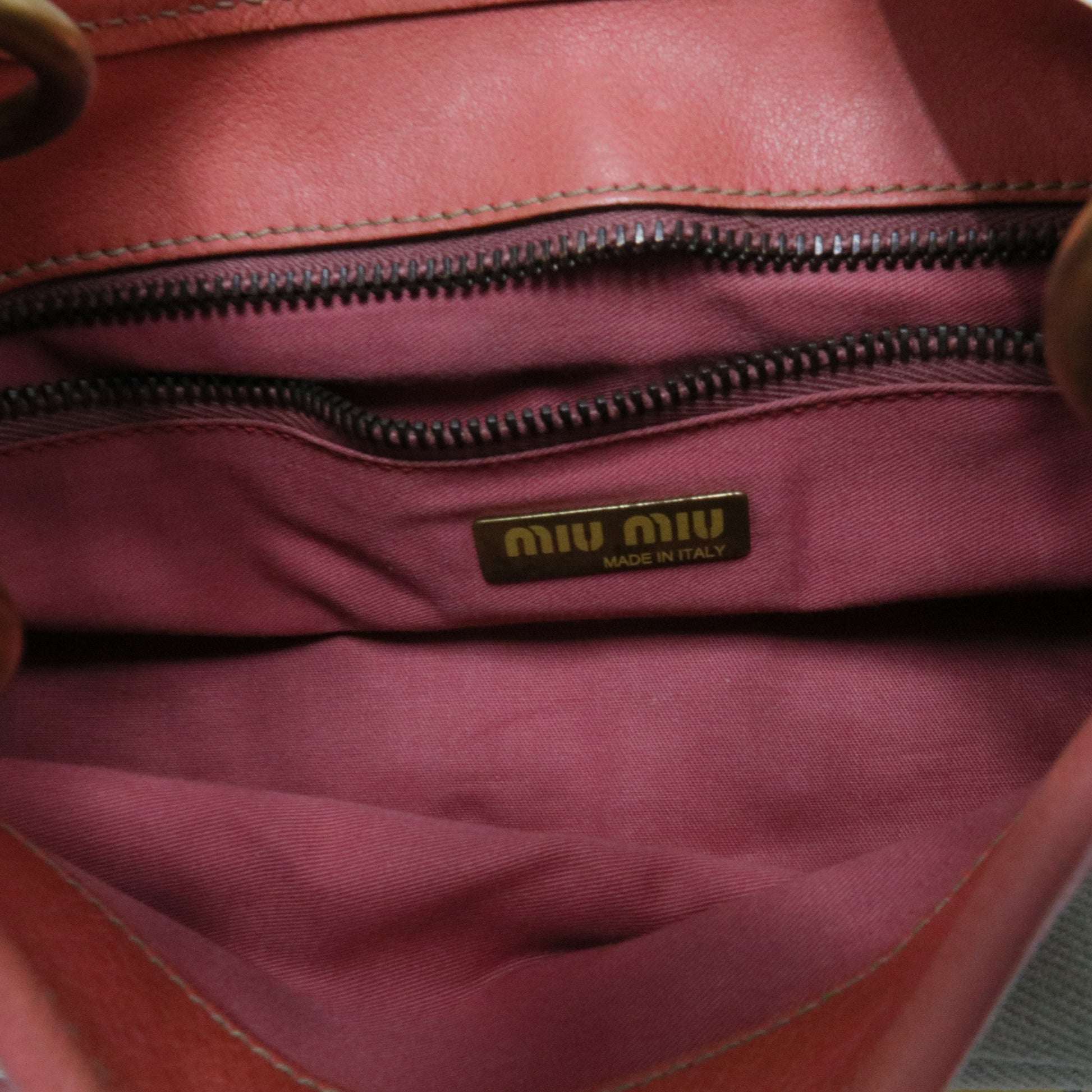 Leather Trim Canvas Handle Bag
