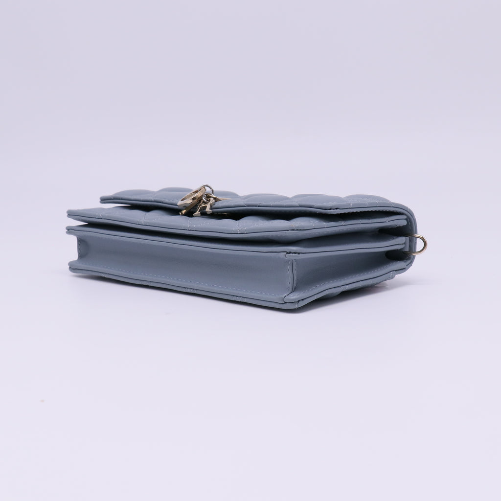 My Dior Mini Cloud Blue Cannage Lambskin Bag Twins LDJ4461
