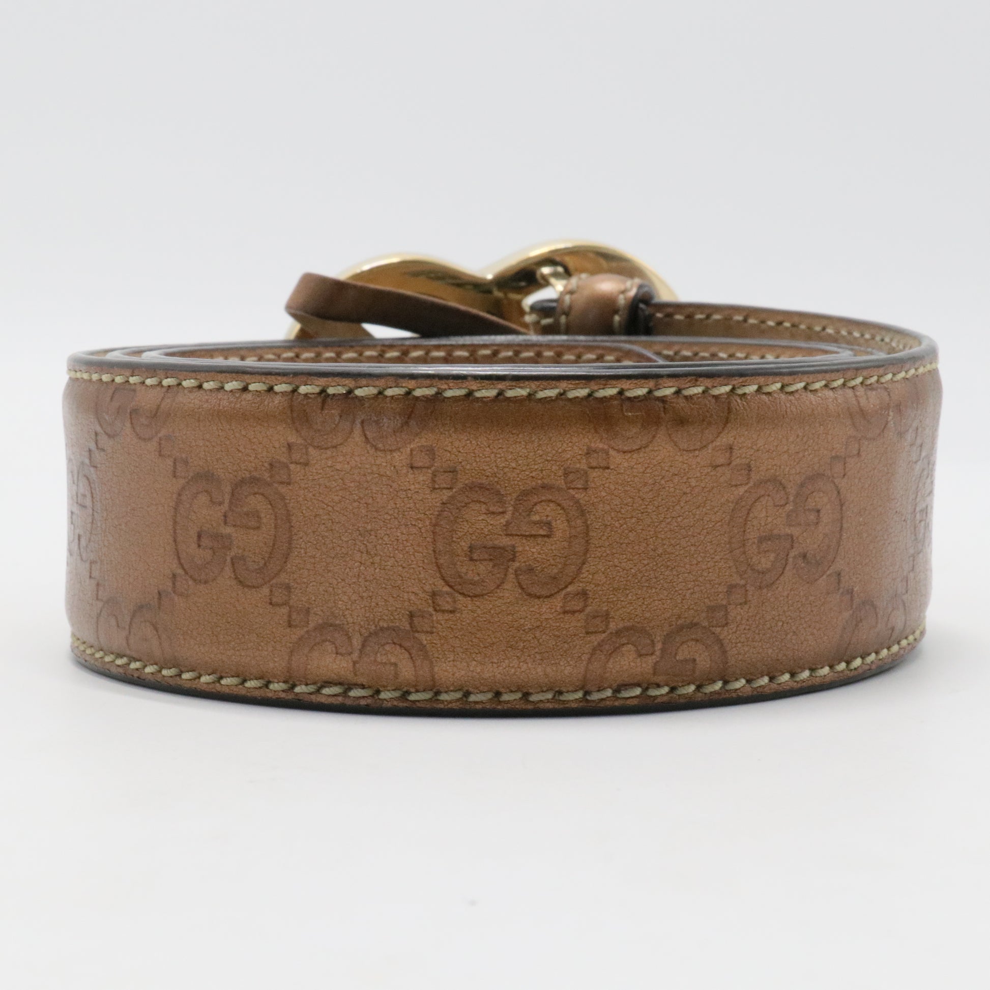 Guccissima  GG Heart Buckle Belt85/34