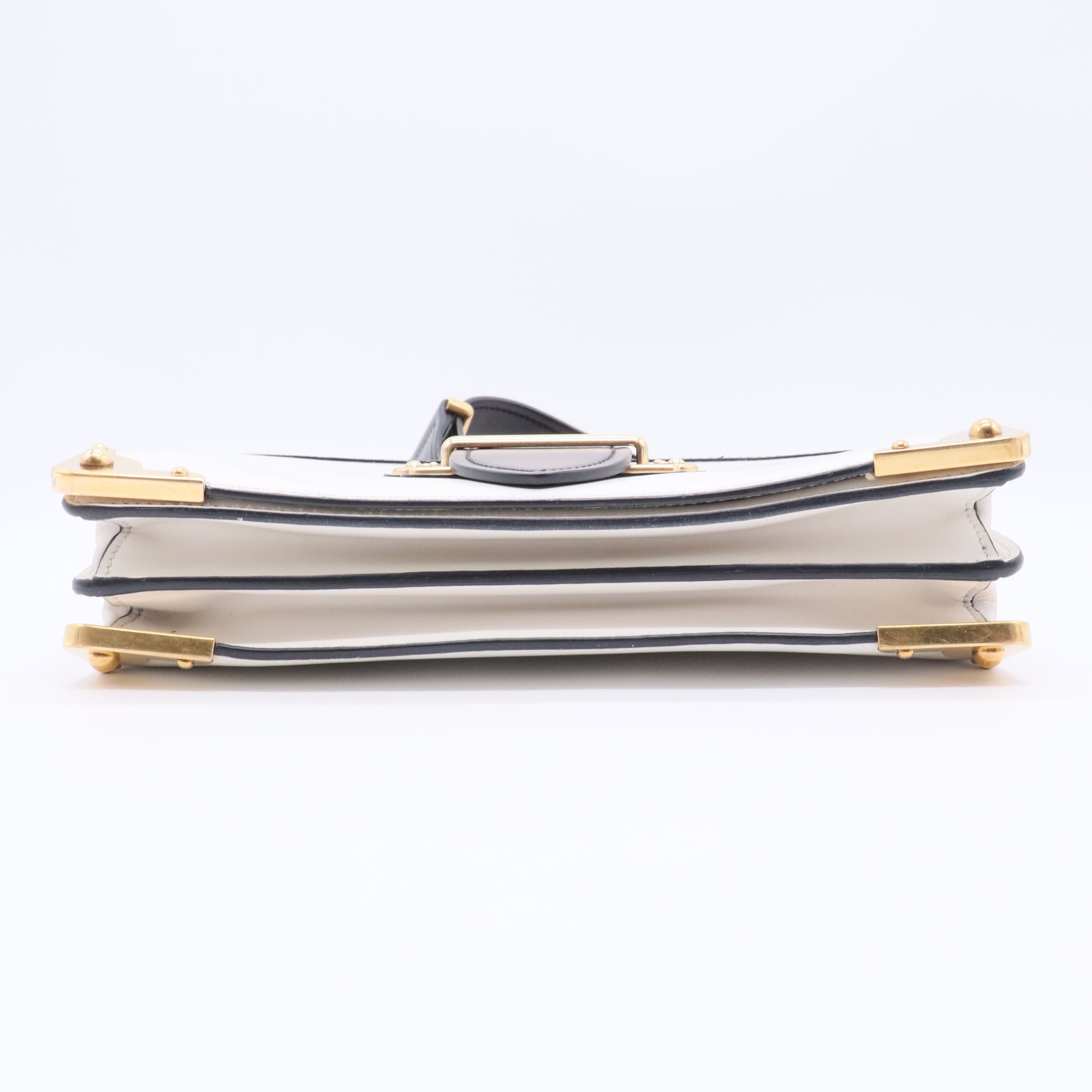 City Calf Saffiano Cahier Bag Talco Black