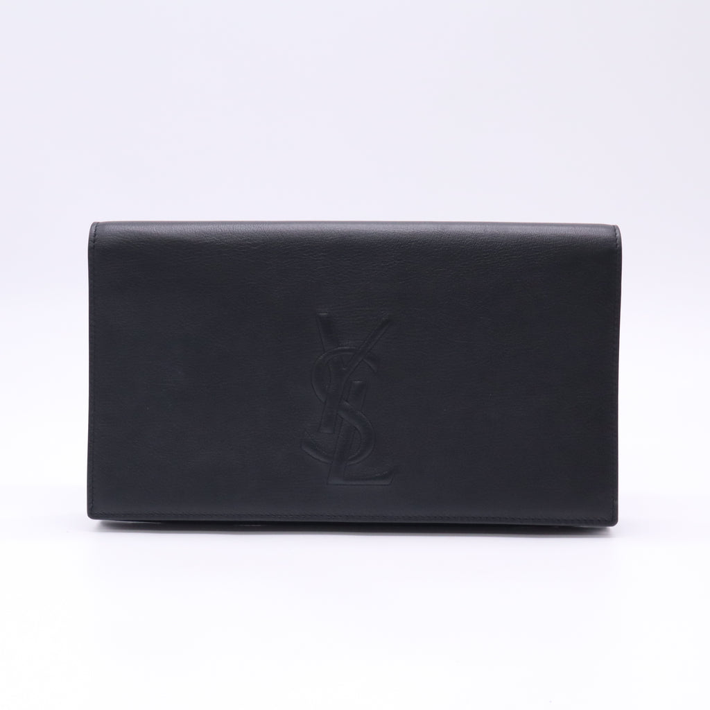 Calfskin Monogram Large Belle De Jour Clutch Black B23622