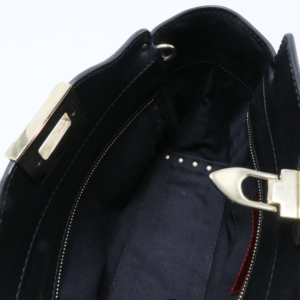 Rockstud Tote Rigid Leather Small