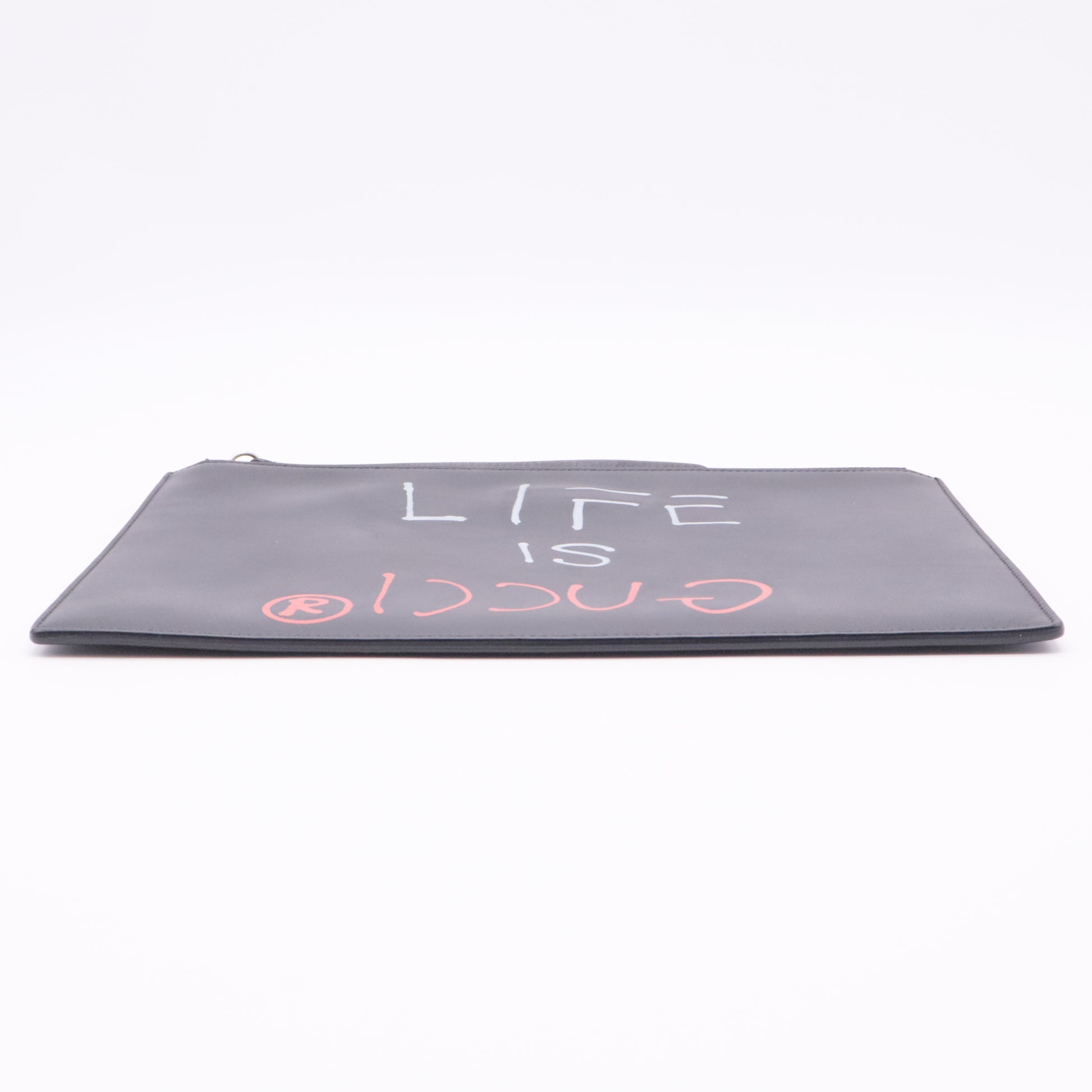 Gucci is Life Clutch Black Leather