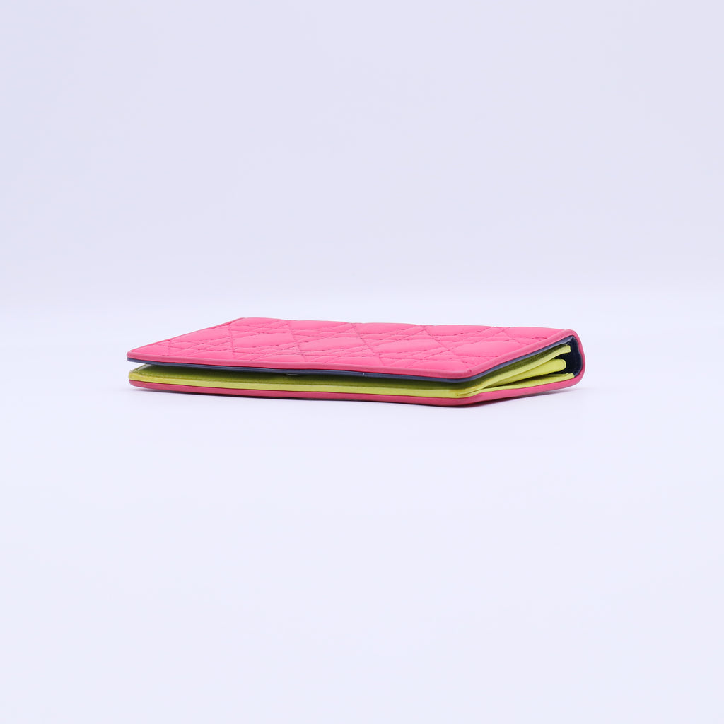 Christian Dior Calfskin Cannage Lady Dior Rendezvous Wallet Twins LDJ4241