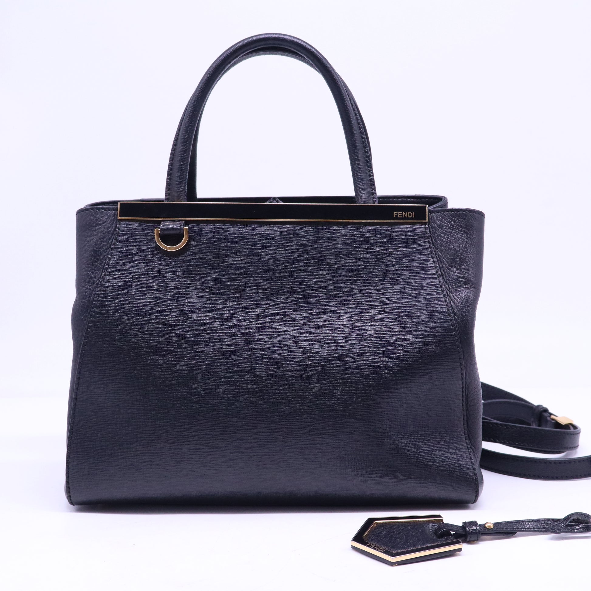 Vitello Elite Apple Charm Petite 2Jours Tote Black B21164