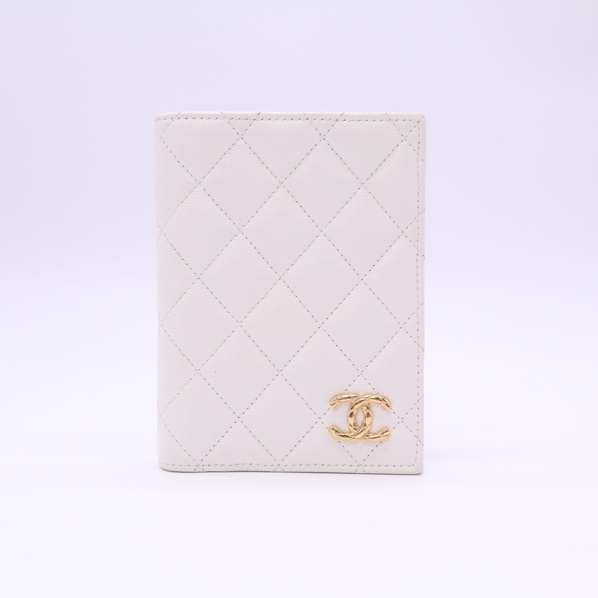 Chanel Classic Caviar Quilted Passport Holder Wallet Twins LDZ1127