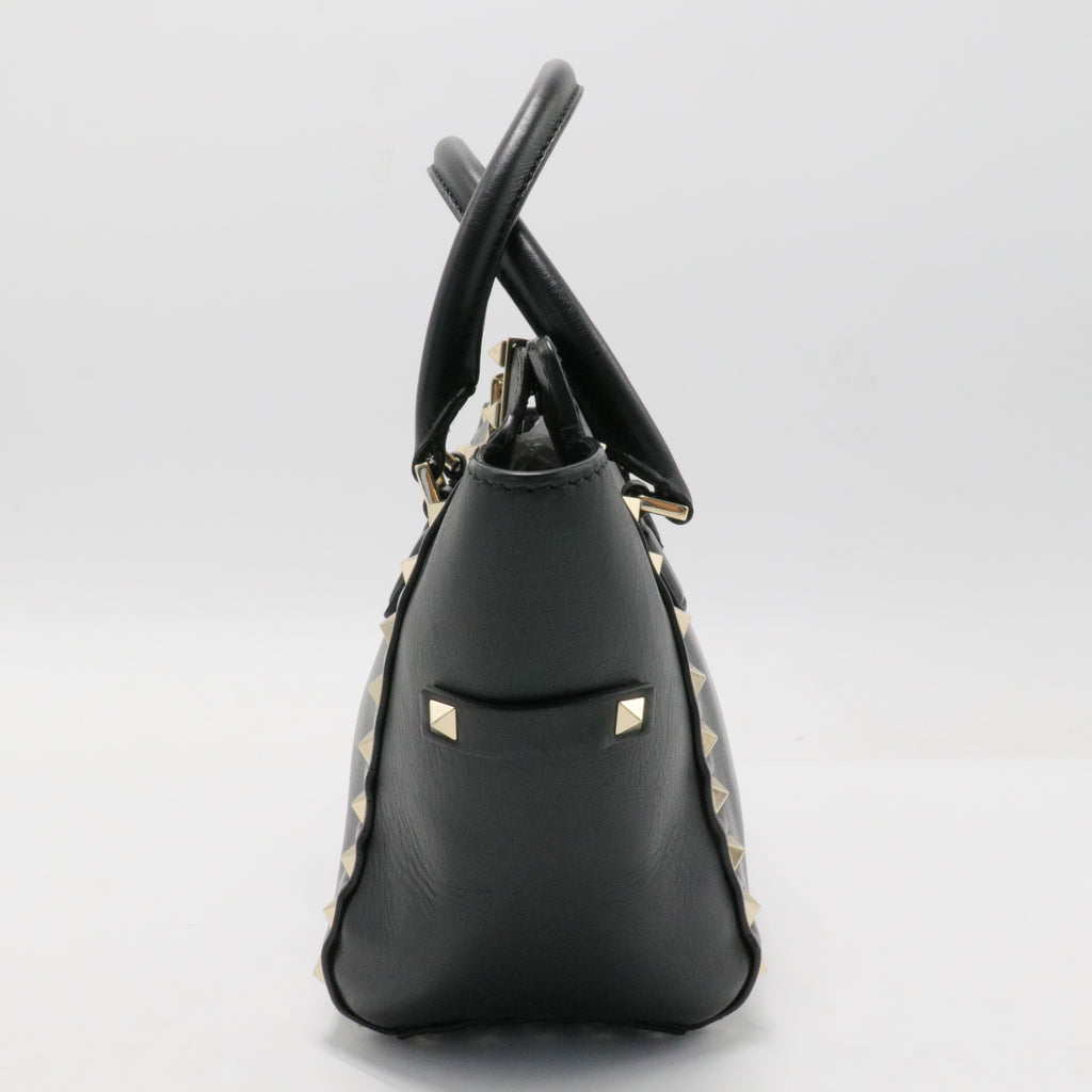 Rockstud Tote Rigid Leather Small