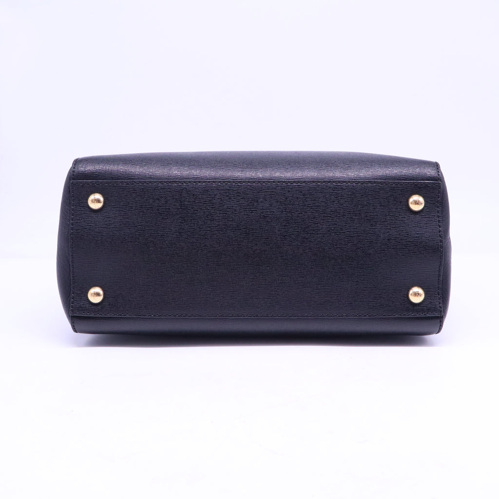 Vitello Elite Apple Charm Petite 2Jours Tote Black B21164