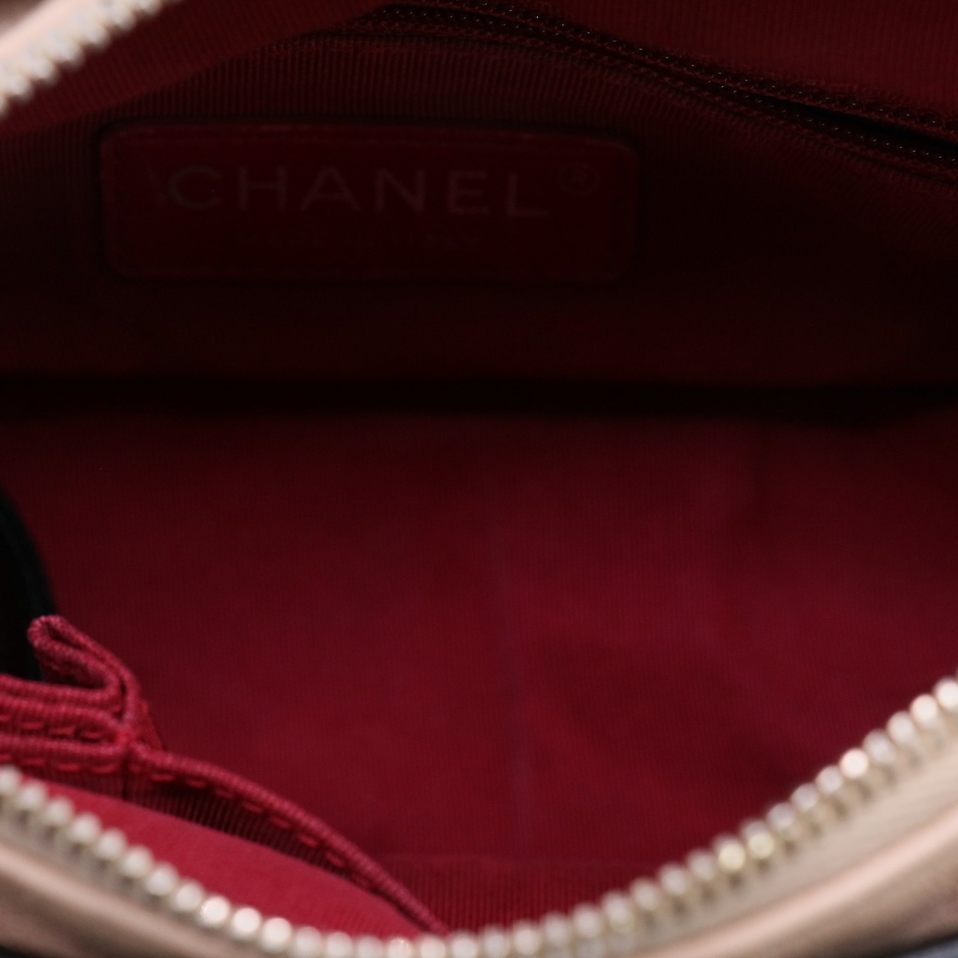 Chanel Aged Calfskin Quilted Small Gabrielle Hobo Bag in Beige and Black Twins LDJ5666