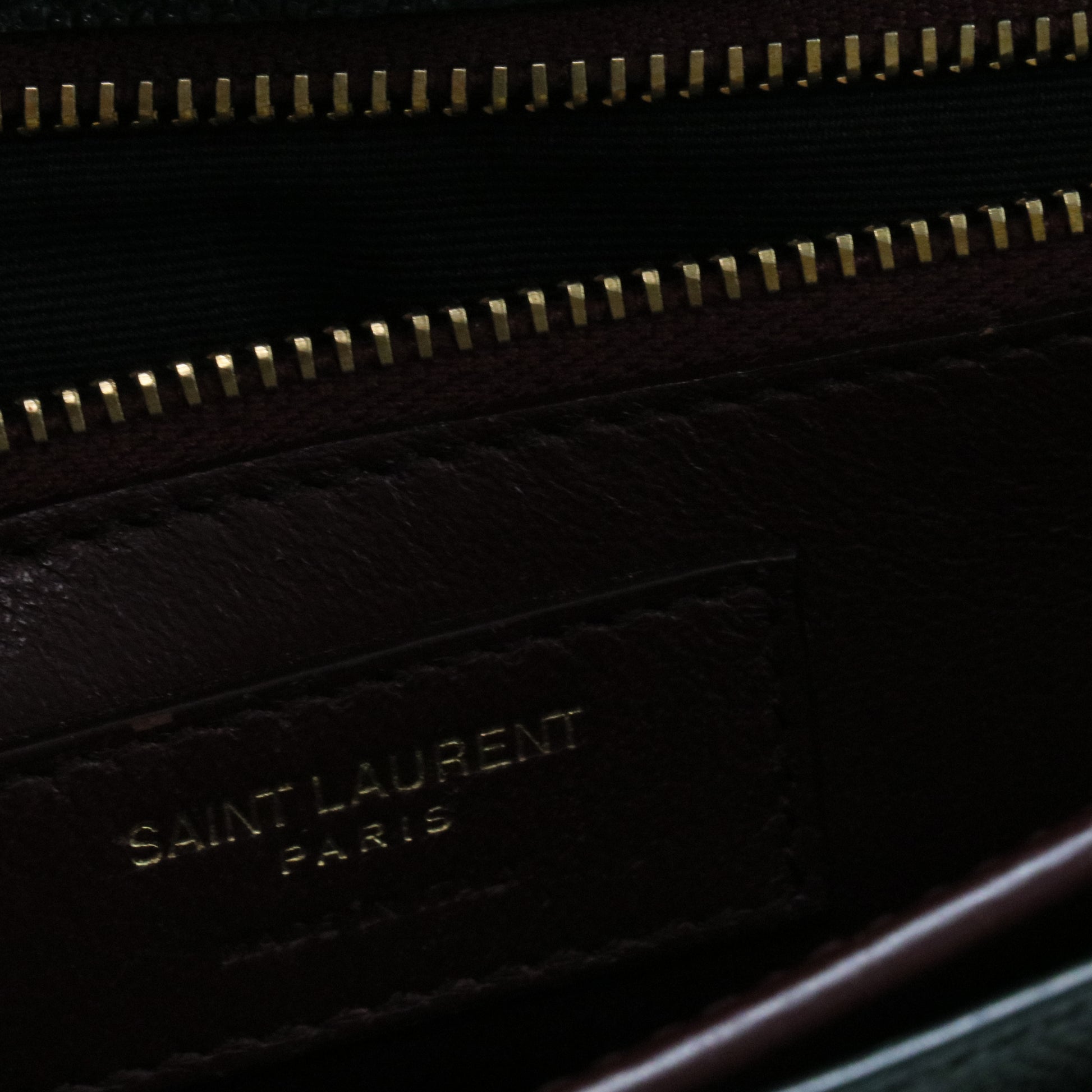 Cassandra Monogram Clasp Bag in Grain de Poudre Embossed Leather