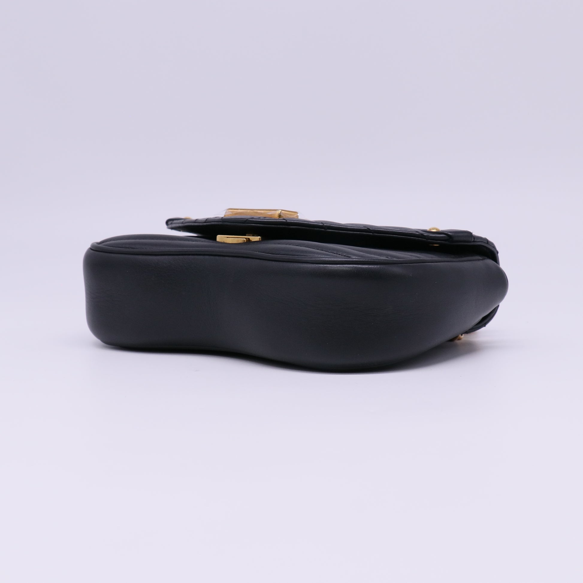 Louis Vuitton Calfskin New Wave Chain PM Black twins LDJ4459