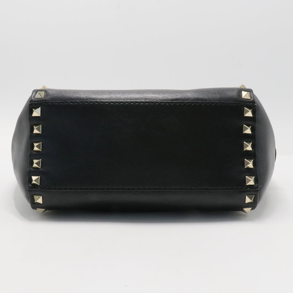 Rockstud Tote Rigid Leather Small