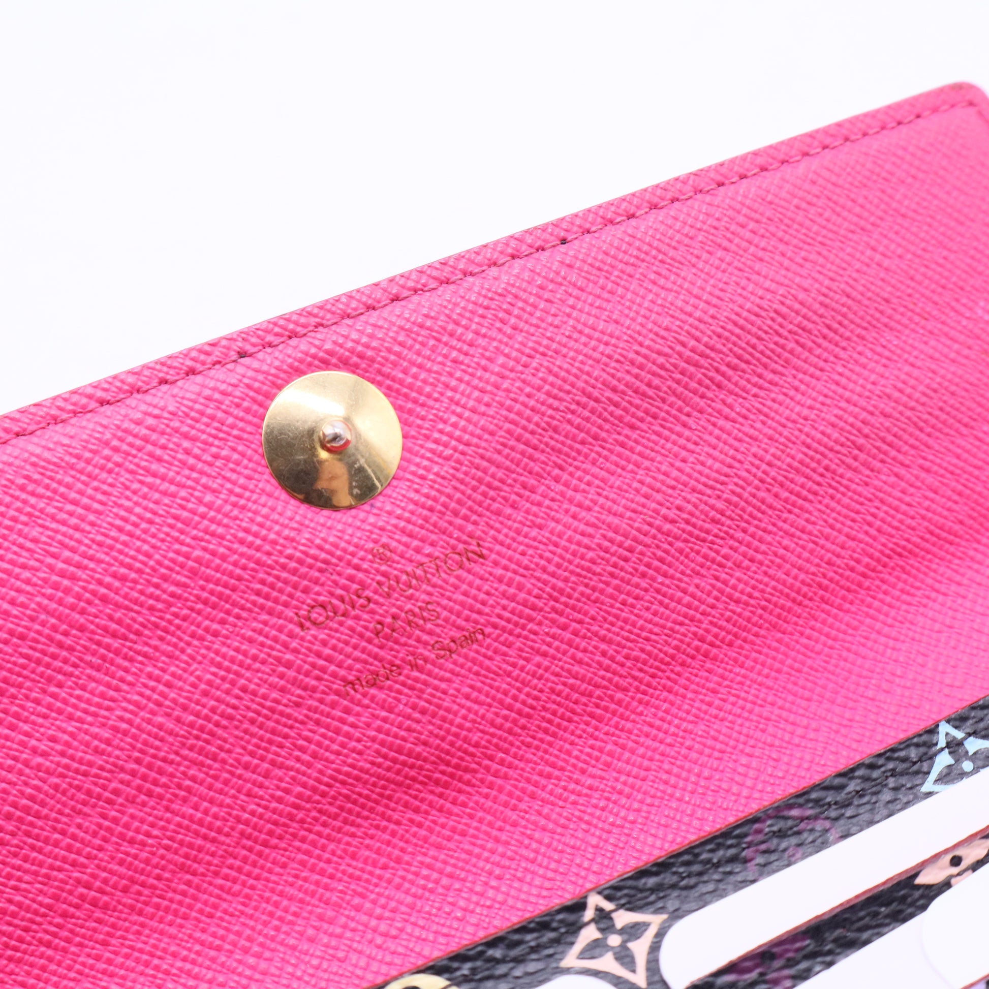  Black Multicolor Monogram Sarah Wallet
