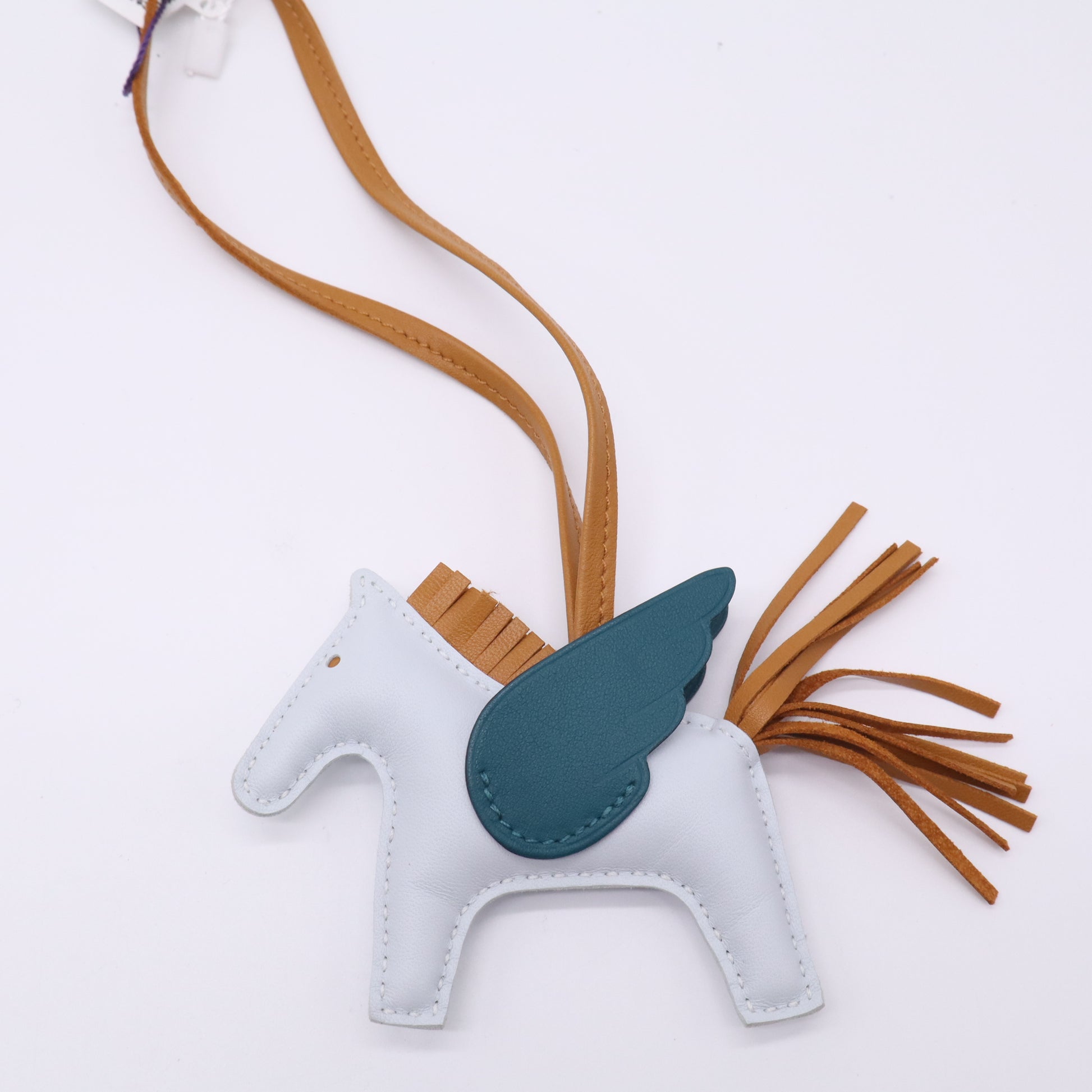 Hermes Milo Lambskin Grigri Rodeo Bag Charm Twins LDZ559