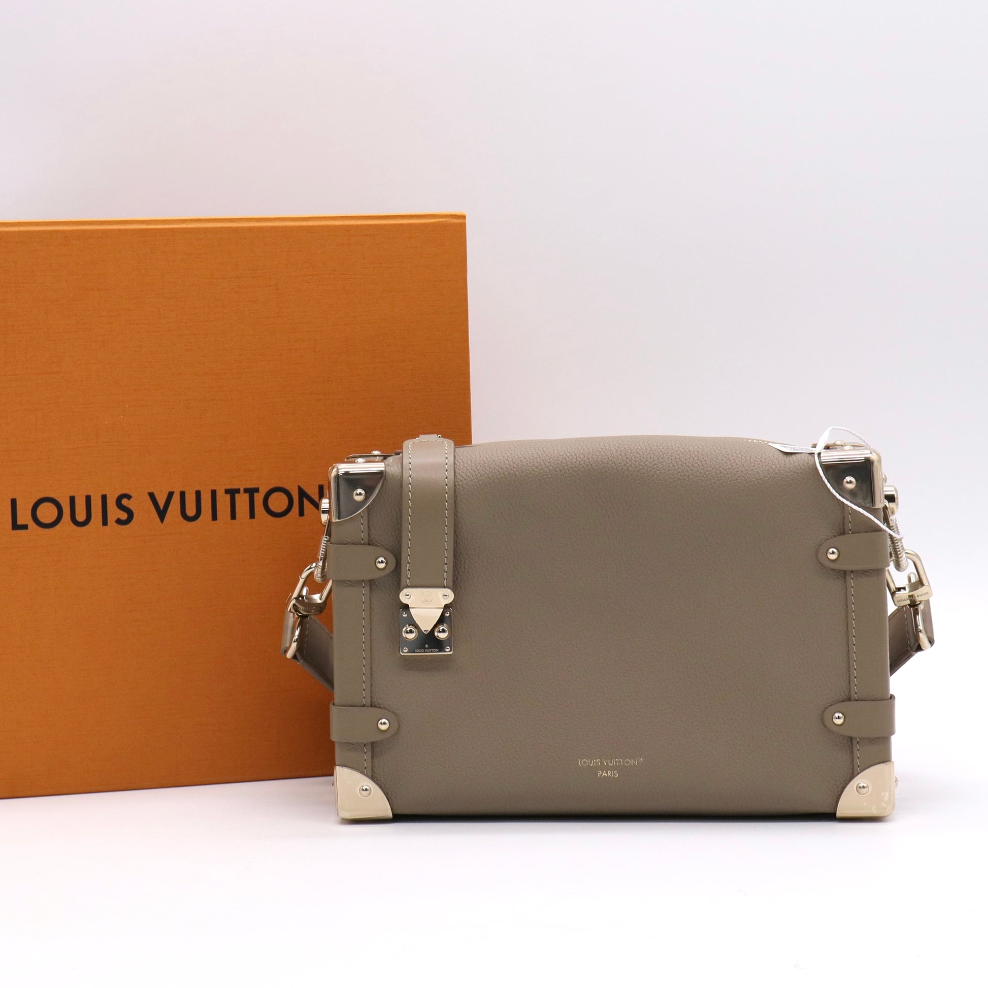 Side Trunk Handbag Taurillon Leather MM TWINS LDJ3128