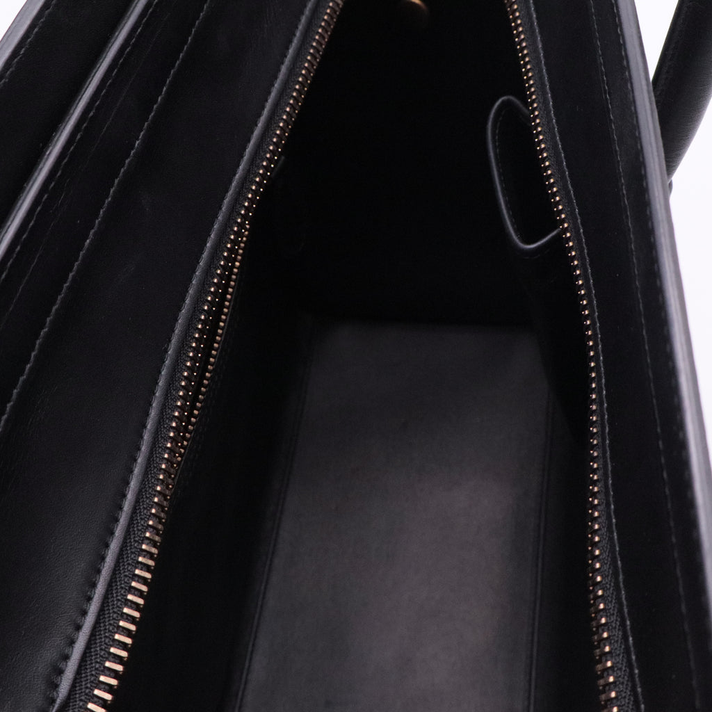 Tricolor Luggage Bag Leather Micro