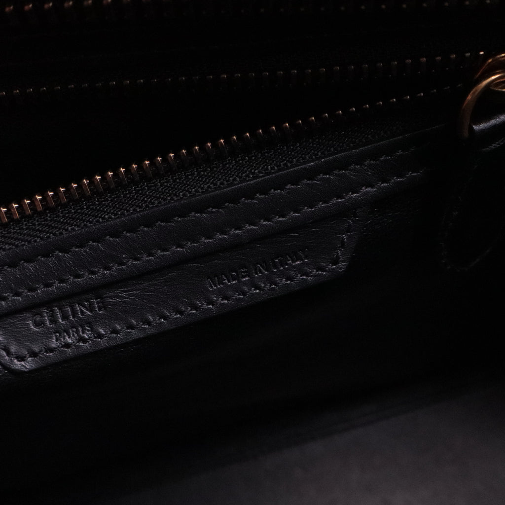 Tricolor Luggage Bag Leather Micro