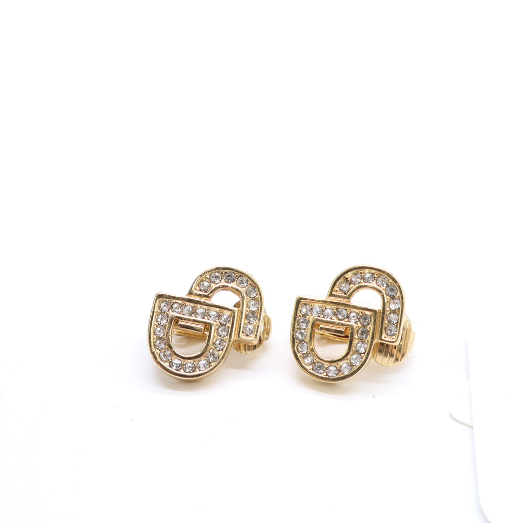 Petit CD Stud Earrings Clip-on Twins LDJ4431