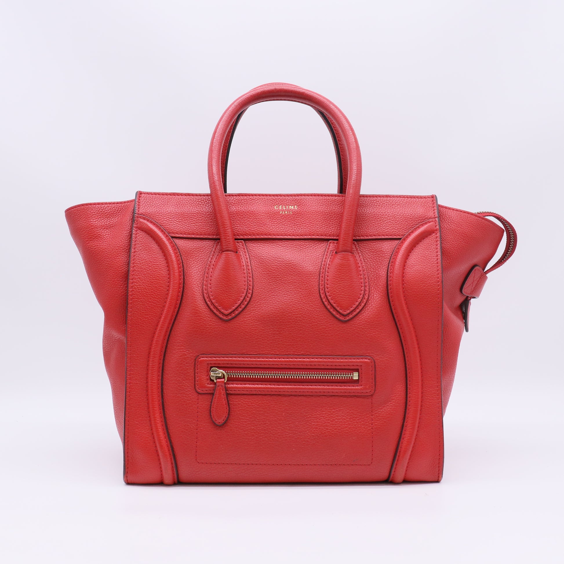 Celine Drummed Calfskin Luggage Bag Twins LDZ526