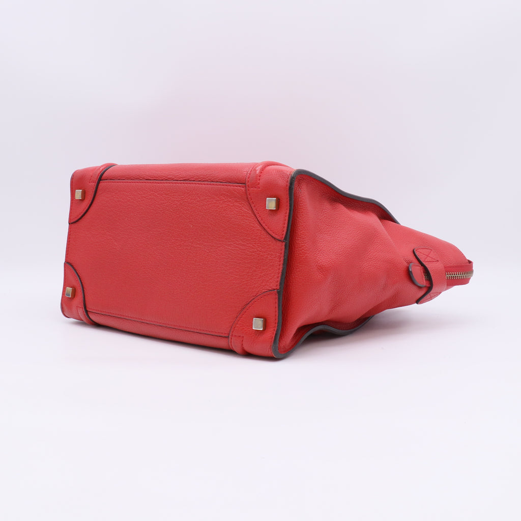 Celine Drummed Calfskin Luggage Bag Twins LDZ526