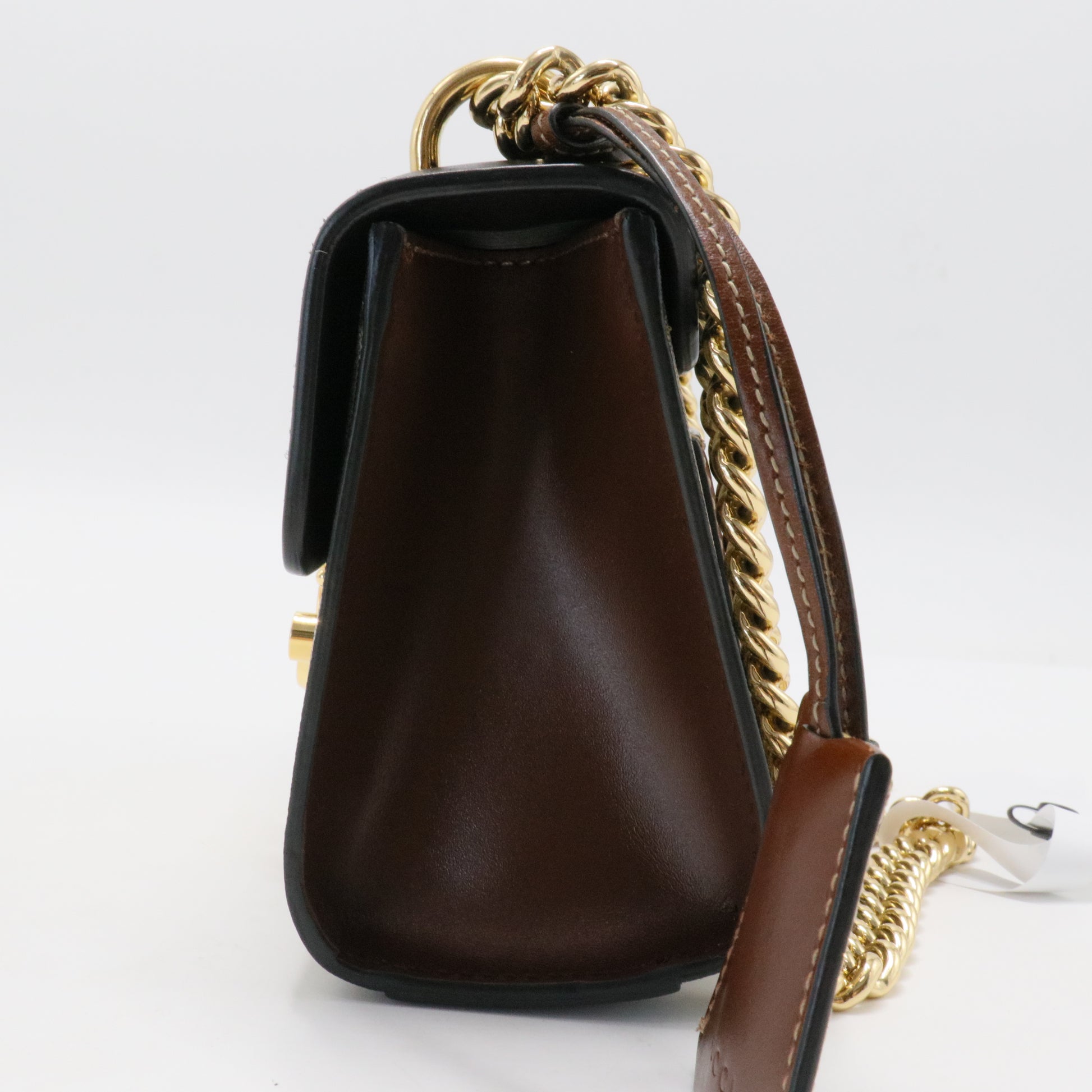 Padlock Shoulder Bag GG Coated Canvas and Leather Small